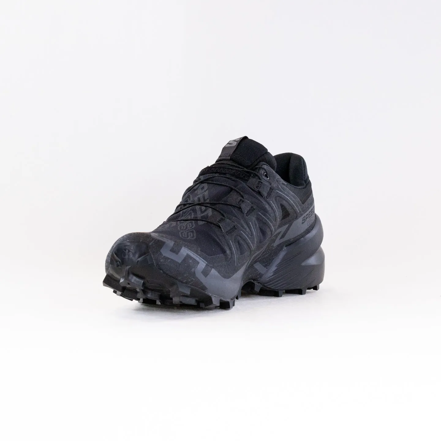 Rain Trail Backpacking Trail SALOMON SPEEDCROSS 6 GTX (Men's) - Black/Black Phantom