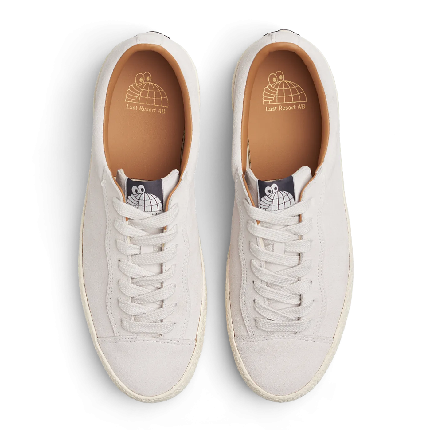 Last Resort VM002 Suede Lo White/White Skateboard Shoe Slip Free Performance Fit