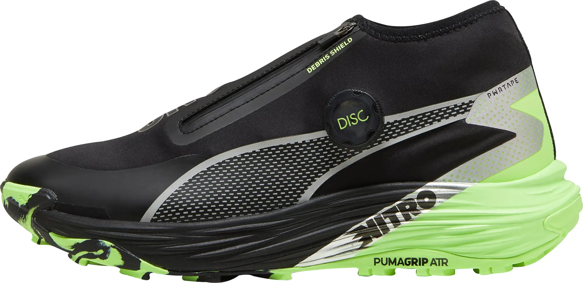 Puma Voyage Nitro 3 Disc Mens Trail Running Shoes - Black synthetic leather Comfortable Insole