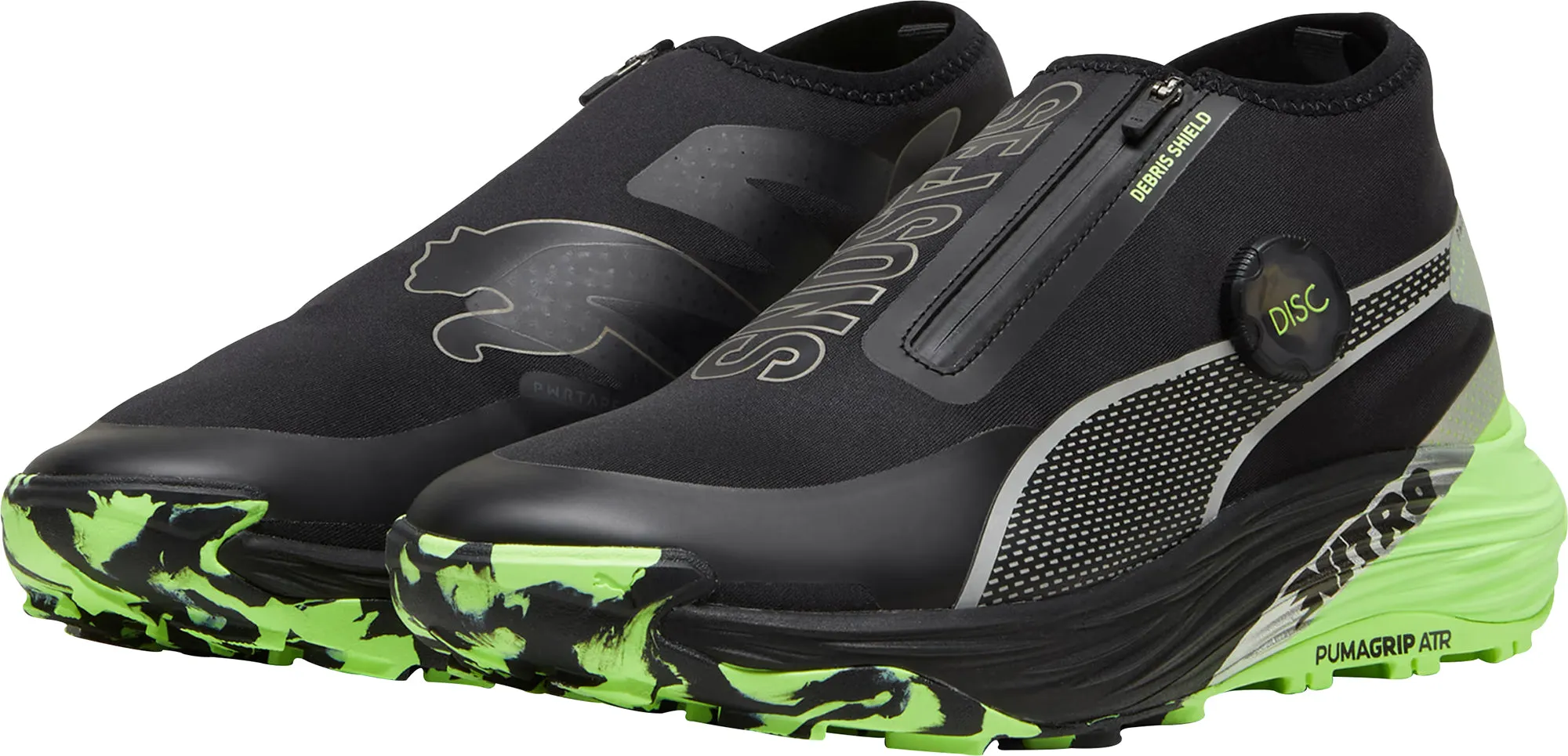 Peak Step Puma Voyage Nitro 3 Disc Mens Trail Running Shoes - Black