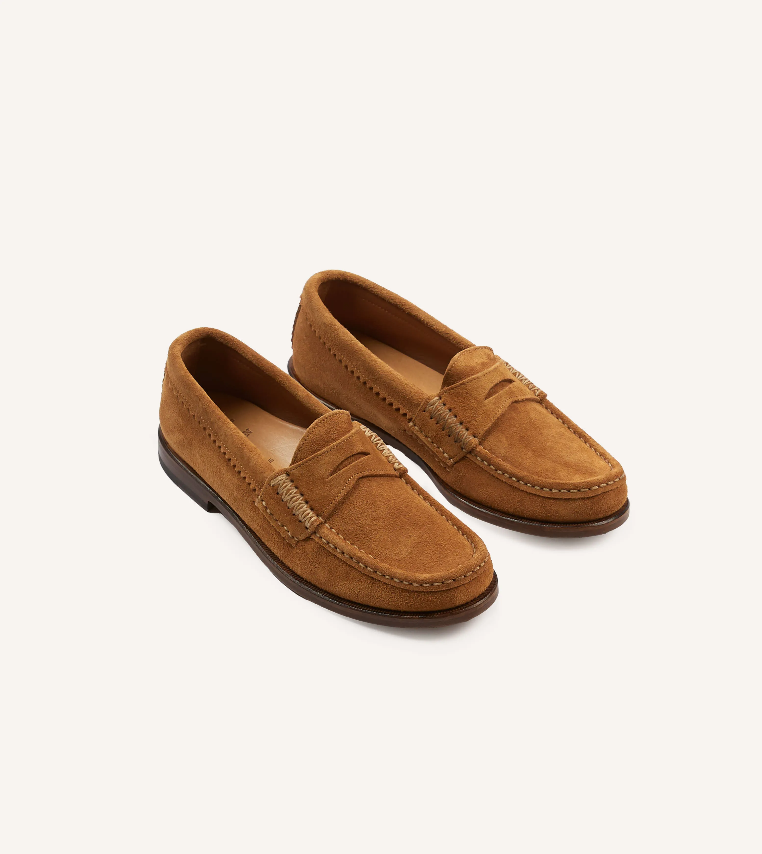 Yuketen Brown Leather Rob??s Loafer Wide toe box