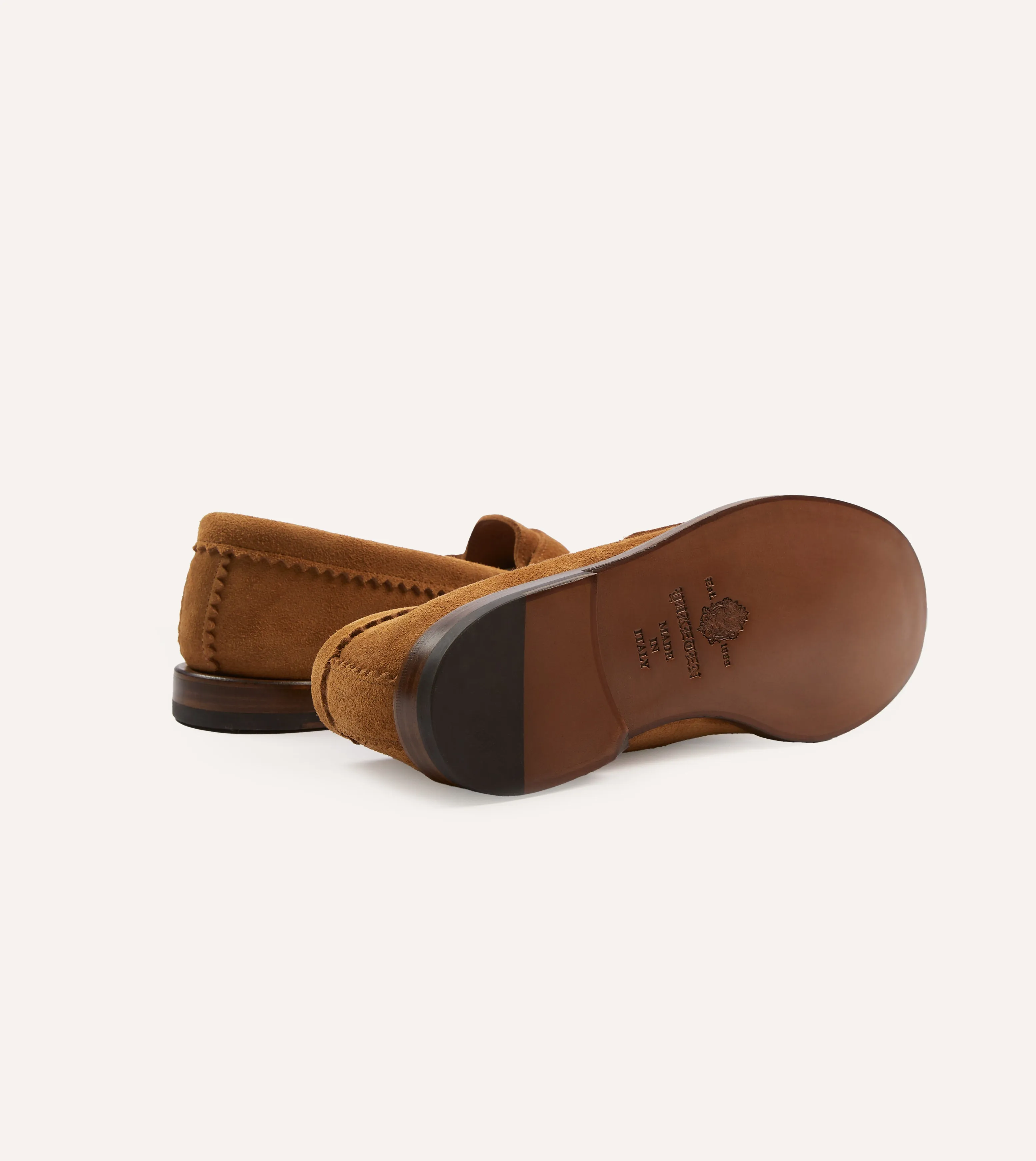 Rock Guard Mesh Upper Yuketen Brown Leather Rob??s Loafer