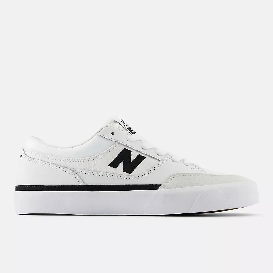 New Balance Numeric Franky Villani 417 Skateboard Shoes - White With Black Compact Fast Action