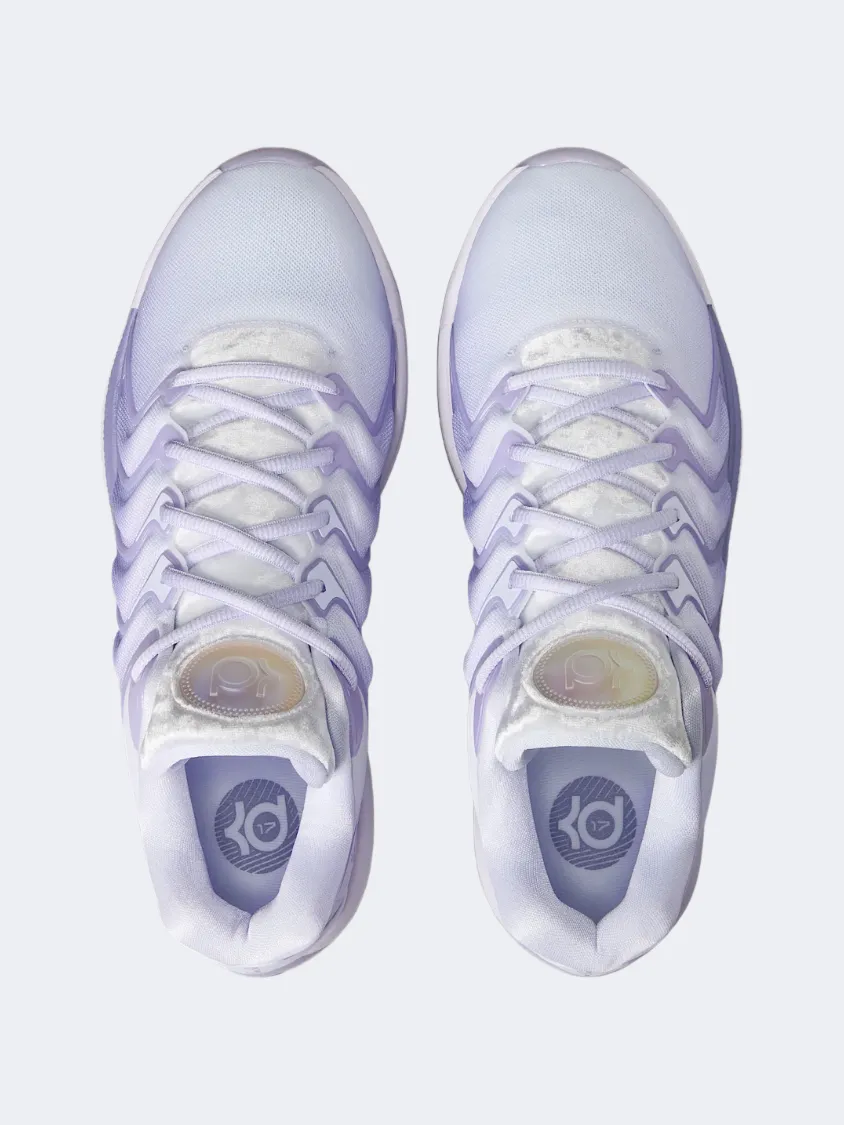 Ventilation Mesh Fabric Easy Clean Nike Kd17 Men Basketball Shoes Dusty Amethyst