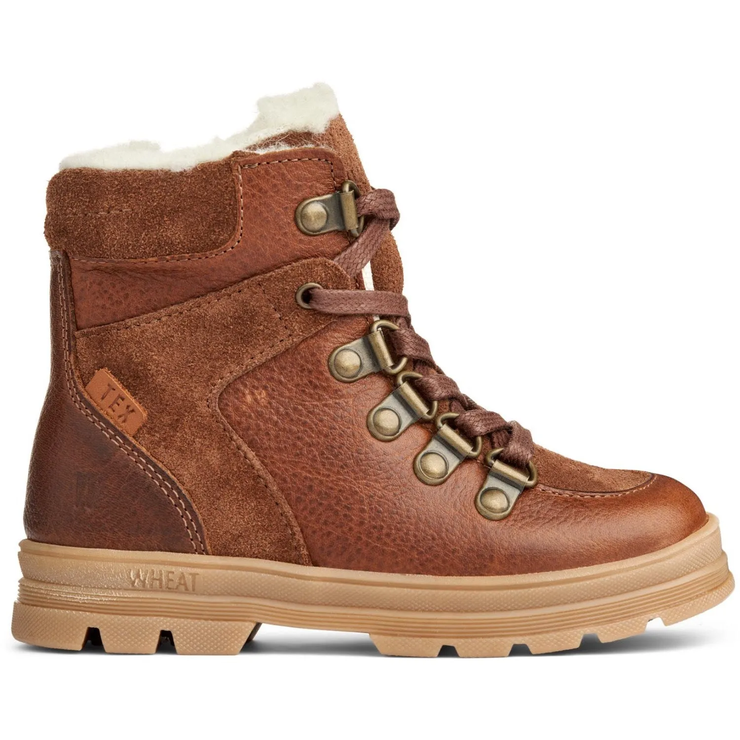 Wheat Winter Boots Toni Tex Hiker Cognac Warm Lining Snow Trail Boots