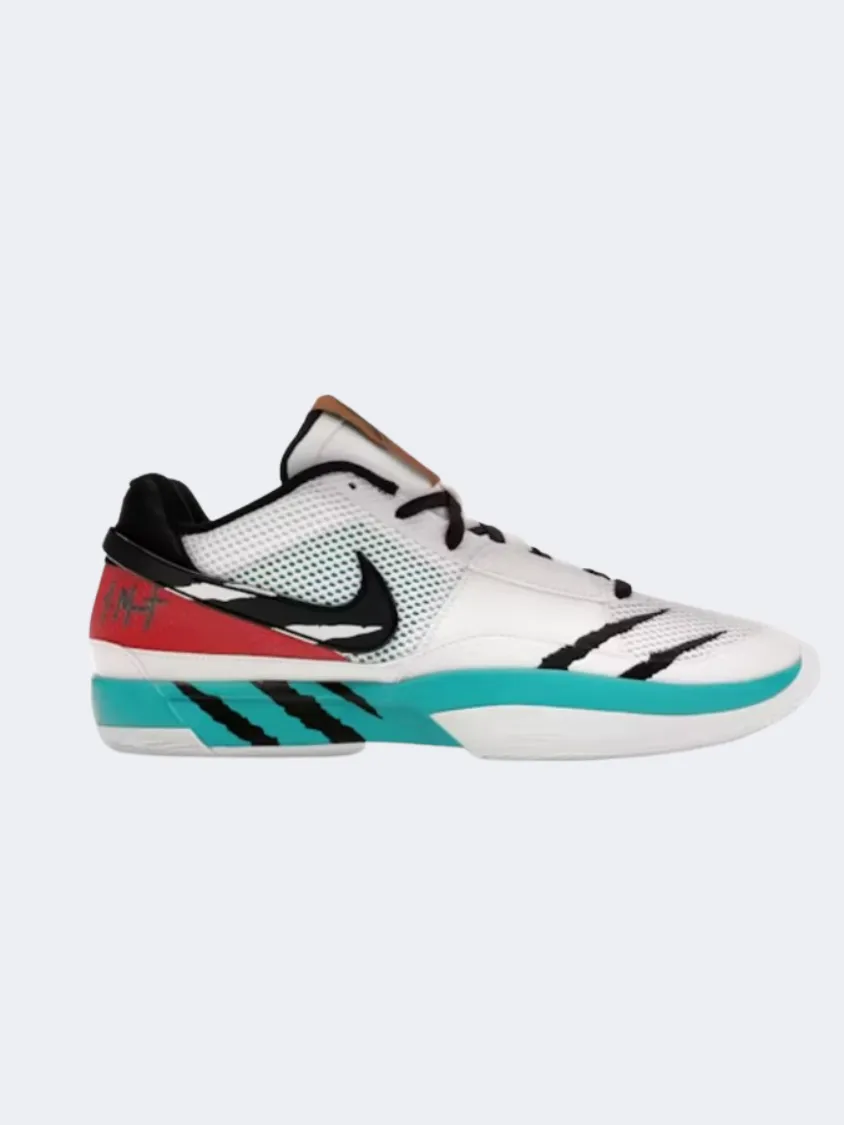 Ventilation Channel Construction Nike Ja Murant 1 Scratch Men Basketball Shoes White/Green/Red/Black