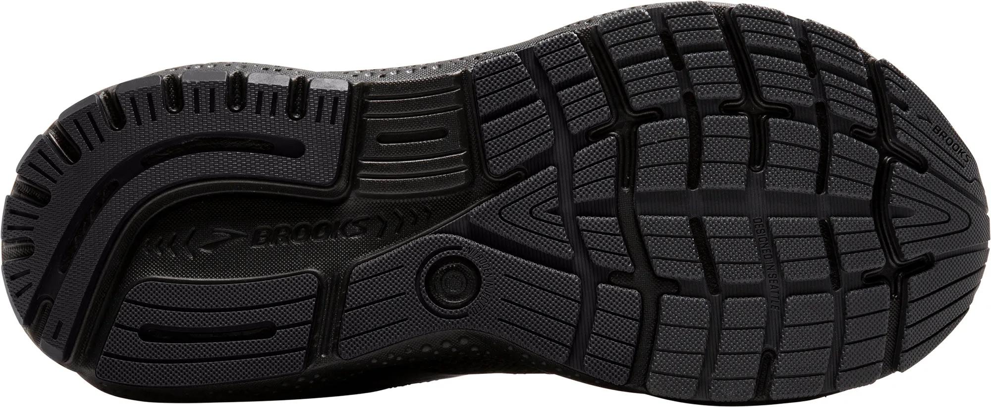 Brooks Ghost 16 GORE-TEX Mens Running Shoes - Black Leg Long Peace Step