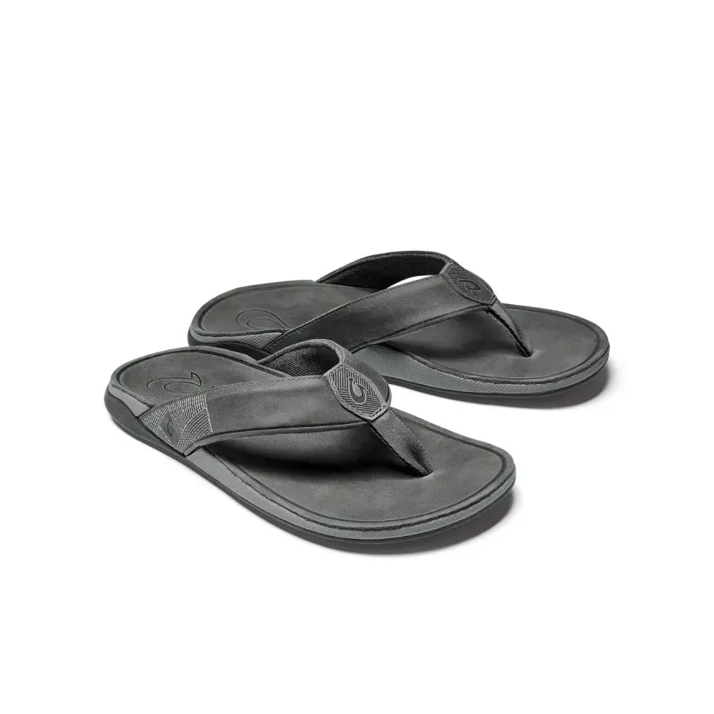 OluKai Tuahine Men's Waterproof Leather Beach Sandals Desert Run