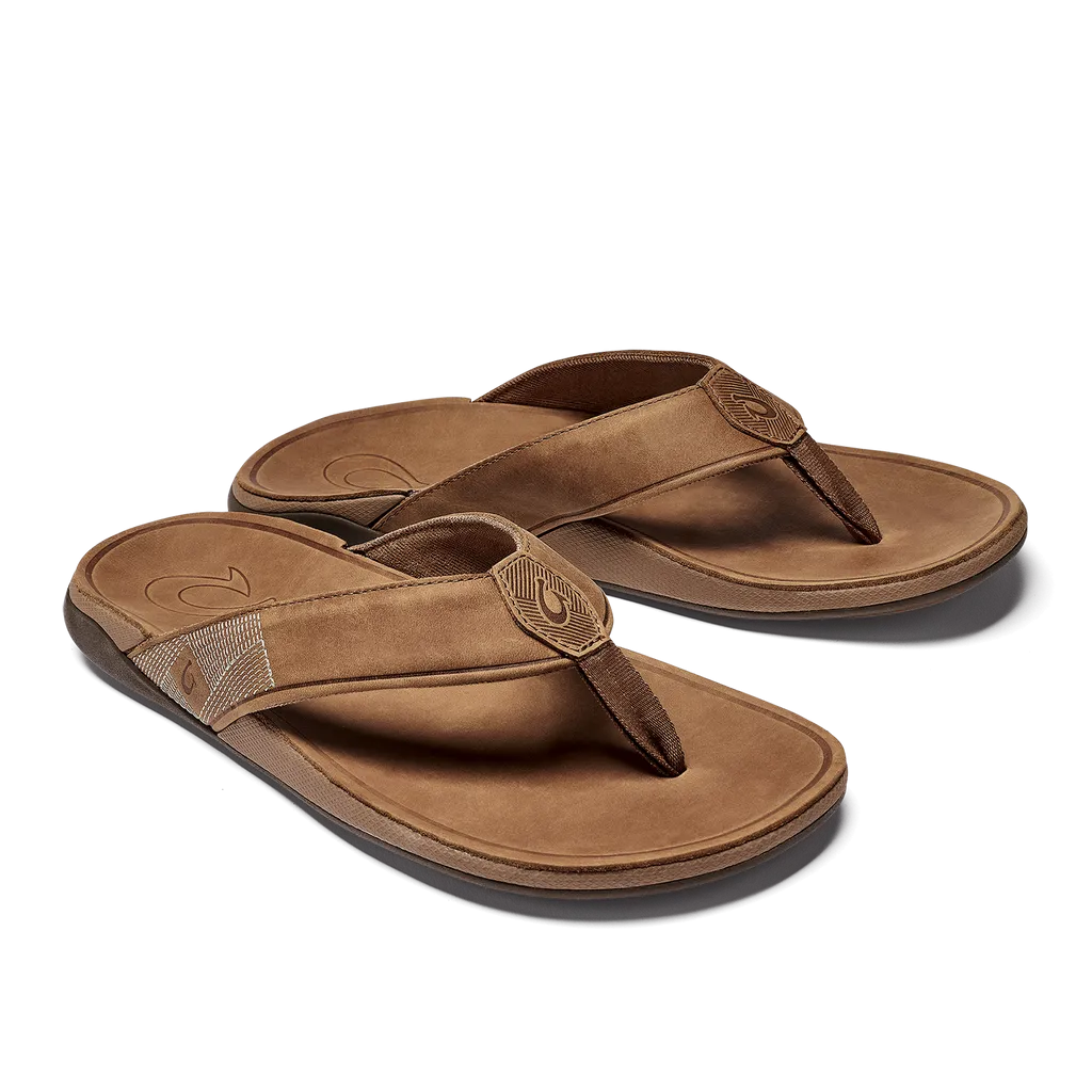 Ocean Walk Foam Base OluKai Tuahine Men's Waterproof Leather Beach Sandals