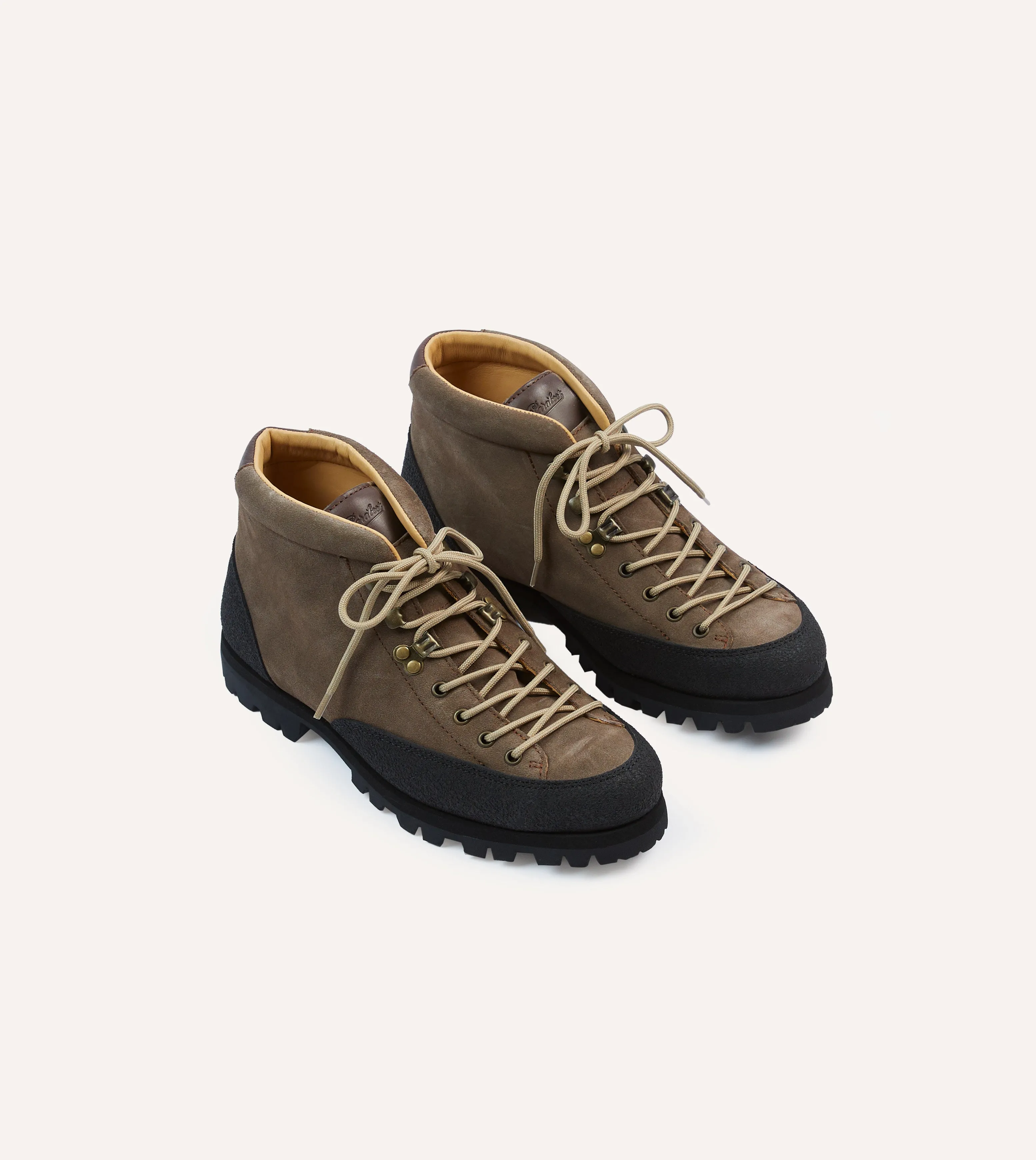 Paraboot Yosemite Brown Suede Hiking Boots Supportive Core Fitness Training Travel Light