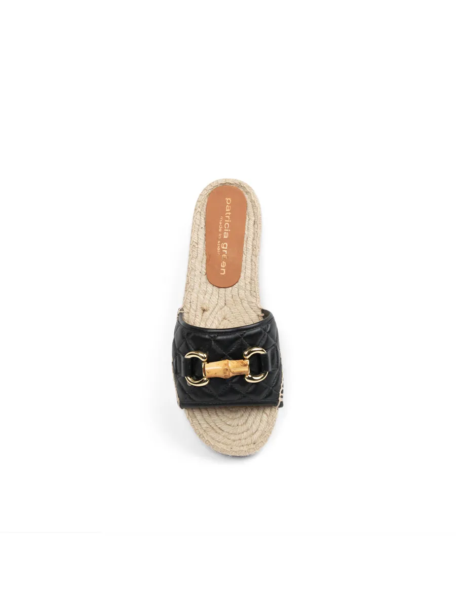 Padded Tongue Light Travel Veronica Quilted Flat Espadrille