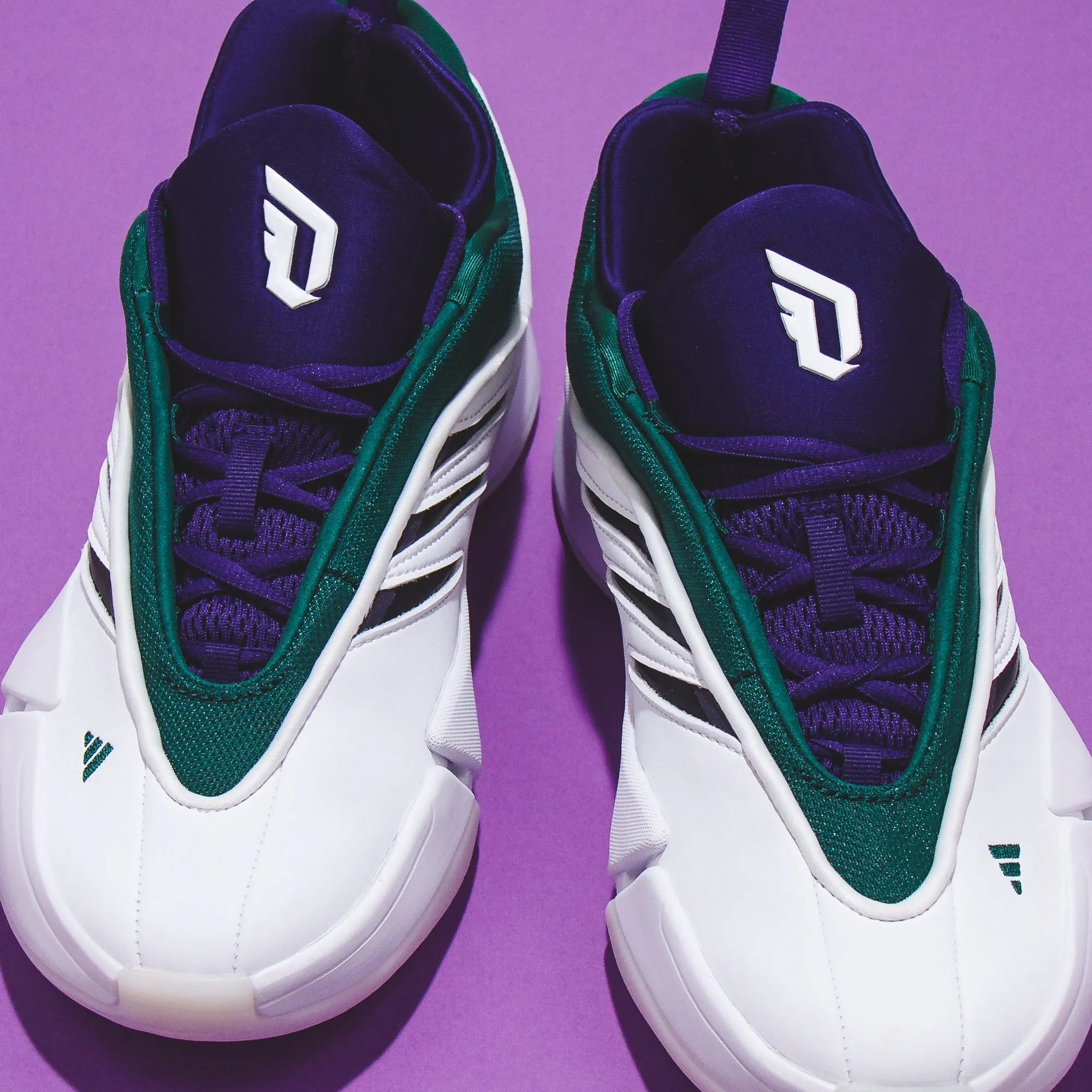 Bold Look Adidas Basketball Men Dame 9 White Green IG6603