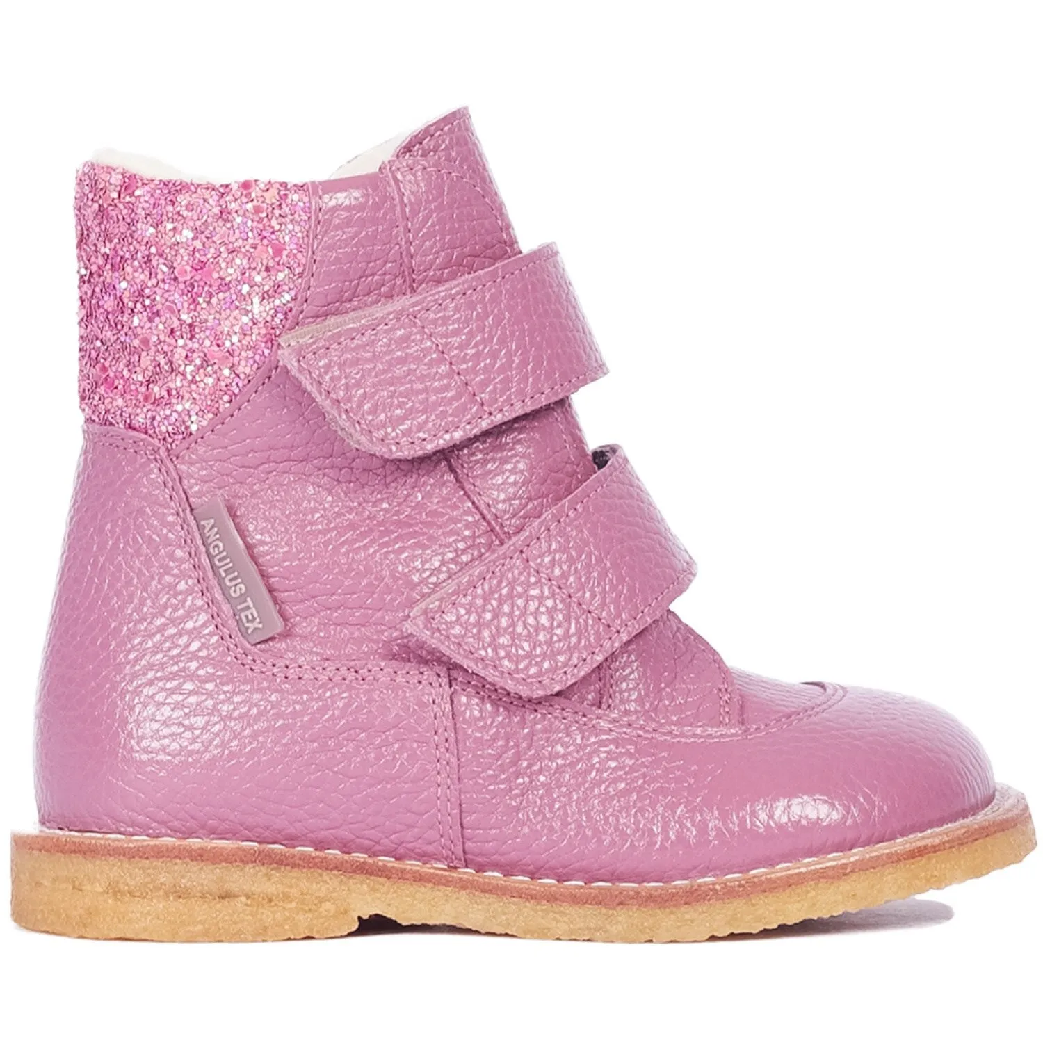 Frost-Resistant Gear Weather-Safe Gear Angulus Heather/Heather Glitter Tex Boot with Velcro Closure