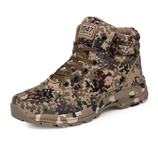 Men Camouflage Army Boots Outdoor Military Snow Cold Resistant Snow Waterproof Gear