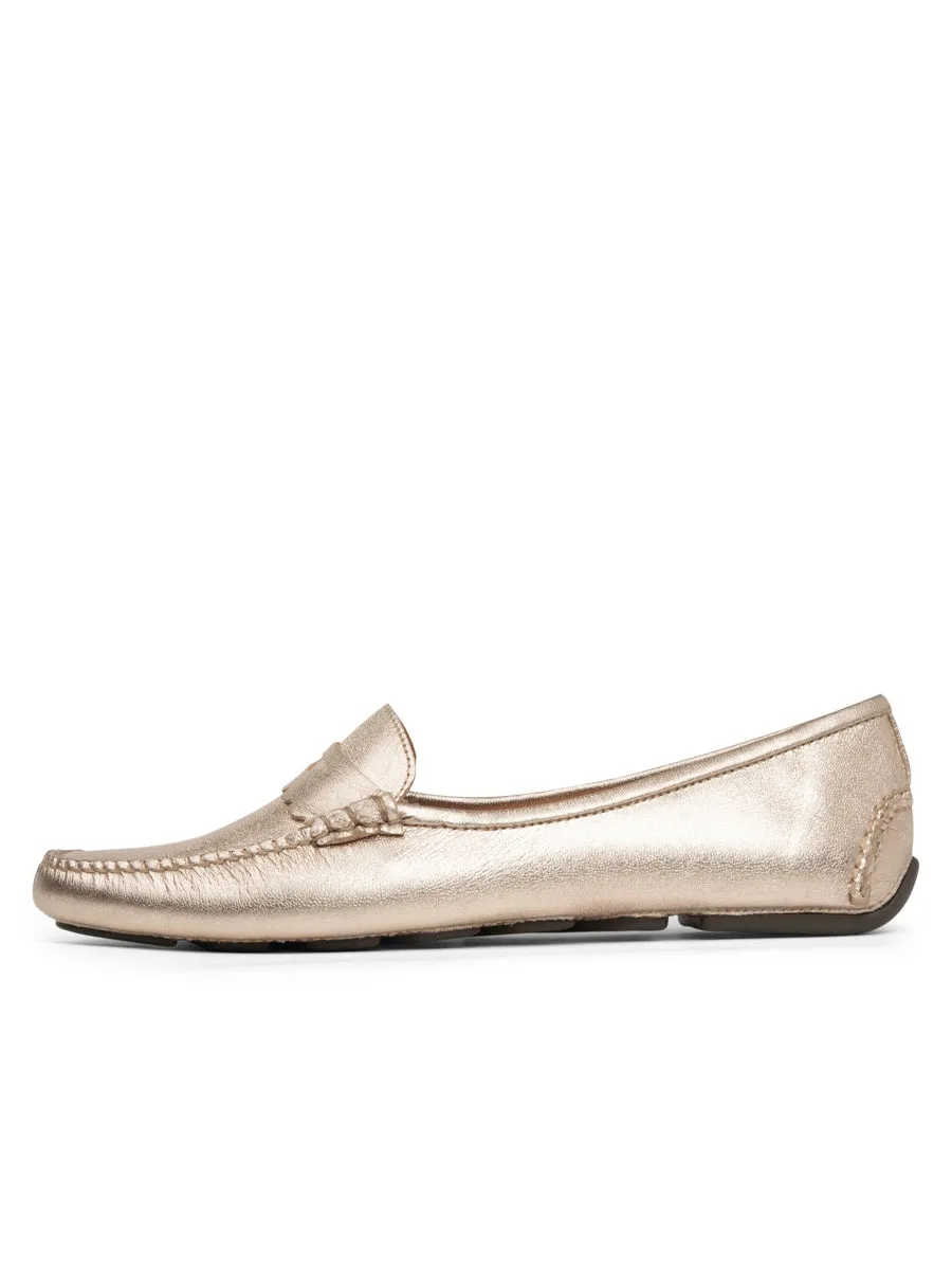 Forest Mood Wide Path Janet Scalloped Penny Loafer Driving Shoe