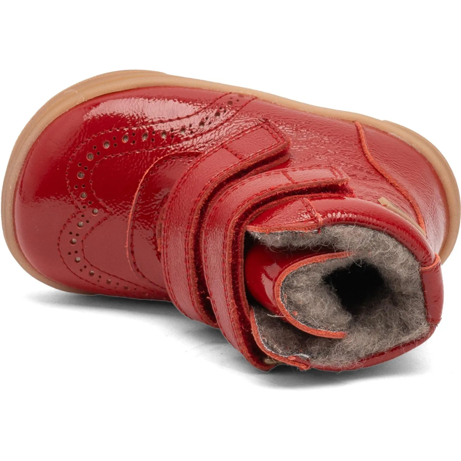 men Frost Protection Bisgaard Red Patent Barefoot Philine Tex