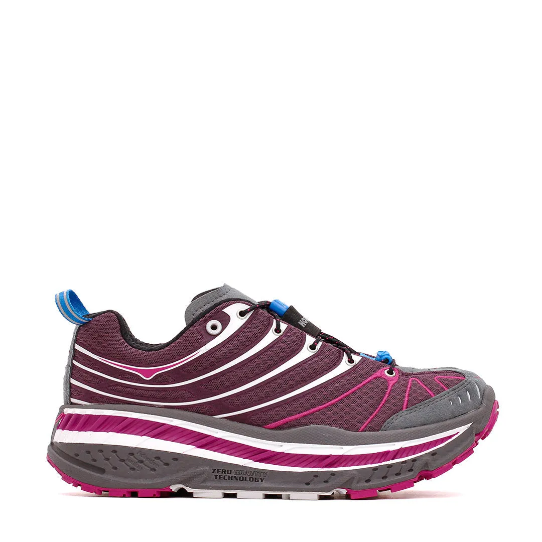Memory Foam Casual Wear Hoka One One Men Stinson EVO OG Aubergine 1155350-AFC