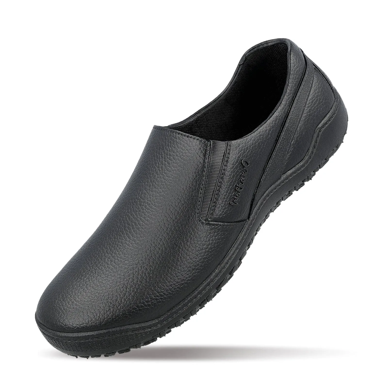 Light Slip Instant Comfort Walk Men's Slip-On Rain Shoes - WC4703 Black