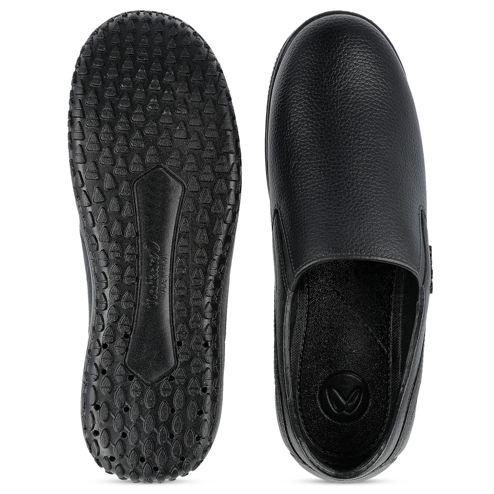 Slip On Design Men's Slip-On Rain Shoes - WC4703 Black