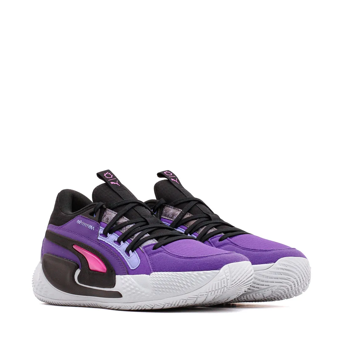 High Speed Puma Basketball Men Court Rider Chaos Final Fantasy Black Violet 378418-01