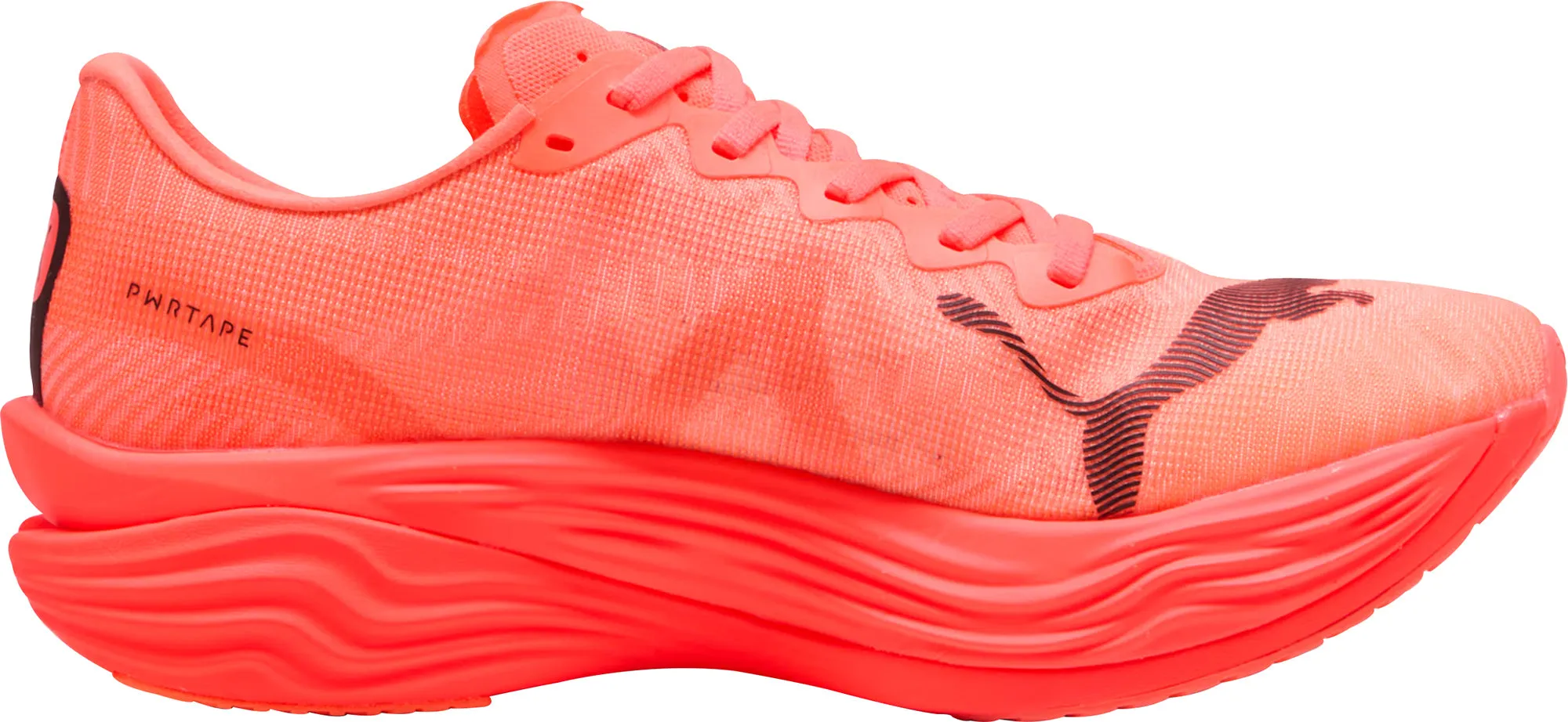 Firm Ground Bold Neon Puma Deviate Nitro Elite 3 Mens Running Shoe - Red