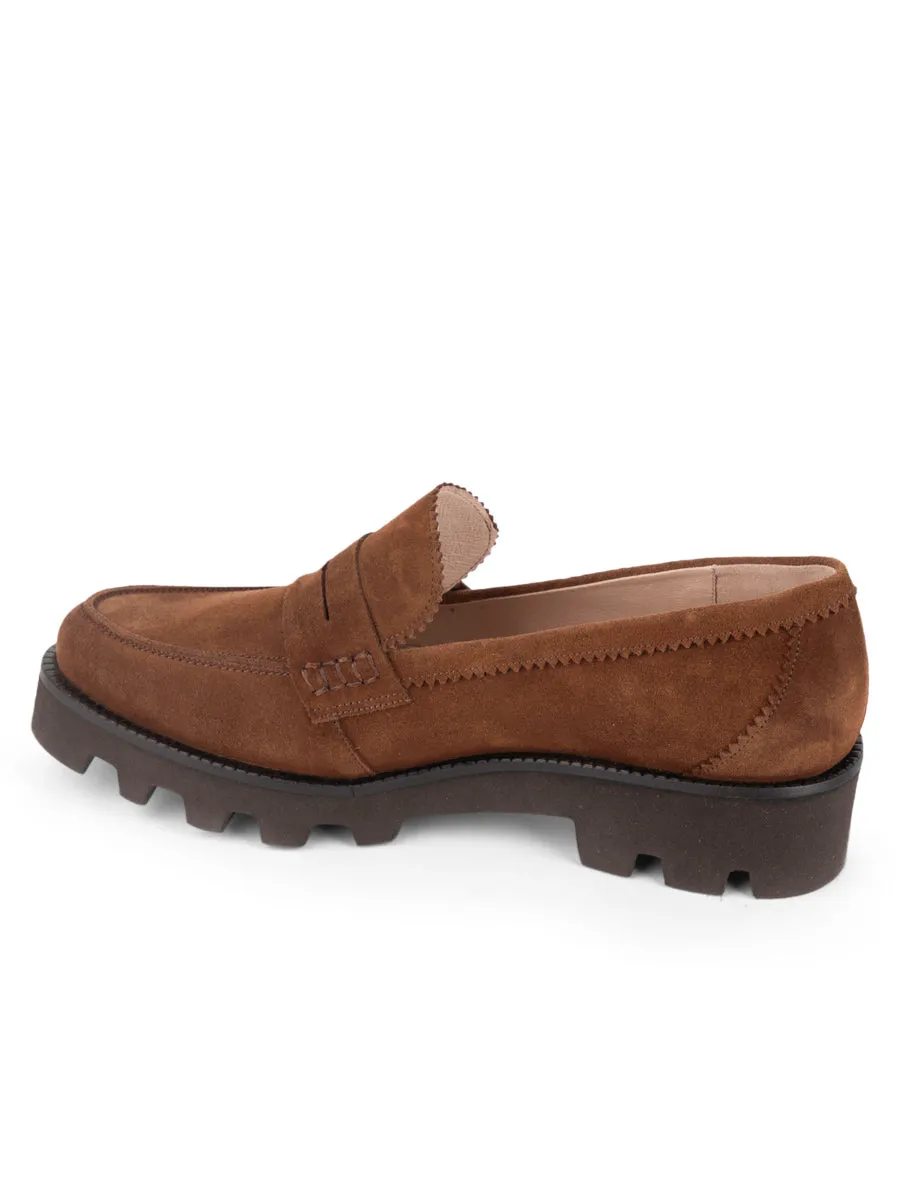 Linen Air Vince Lug Sole Penny Loafer