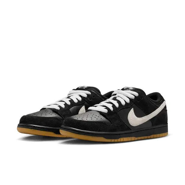 Nike SB Dunk Low Pro - Black/White-Black Elastic Wear Wide toe box