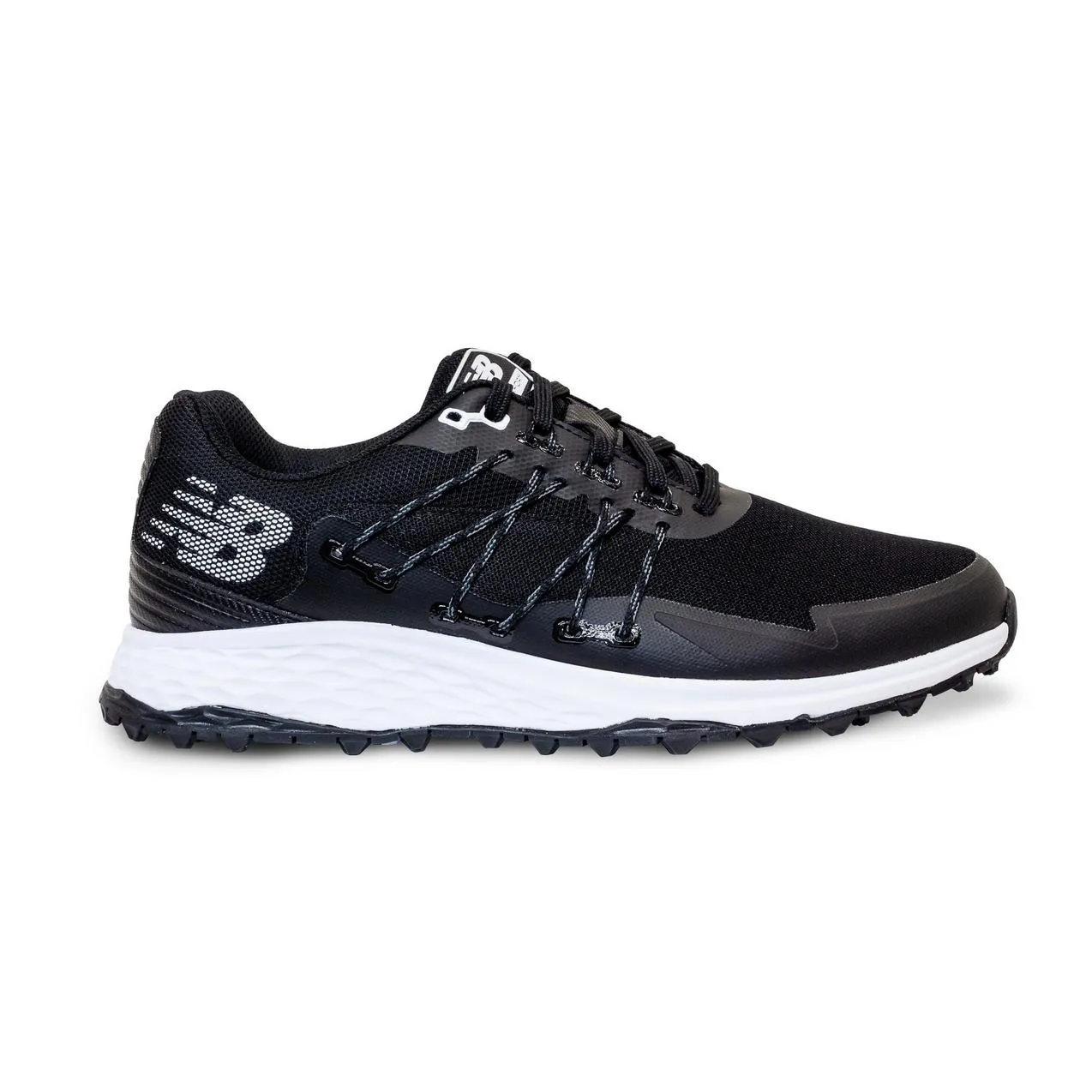 New Balance Mens Fresh Foam Pace SL Golf Shoe - BLACK / WHITE comfort features