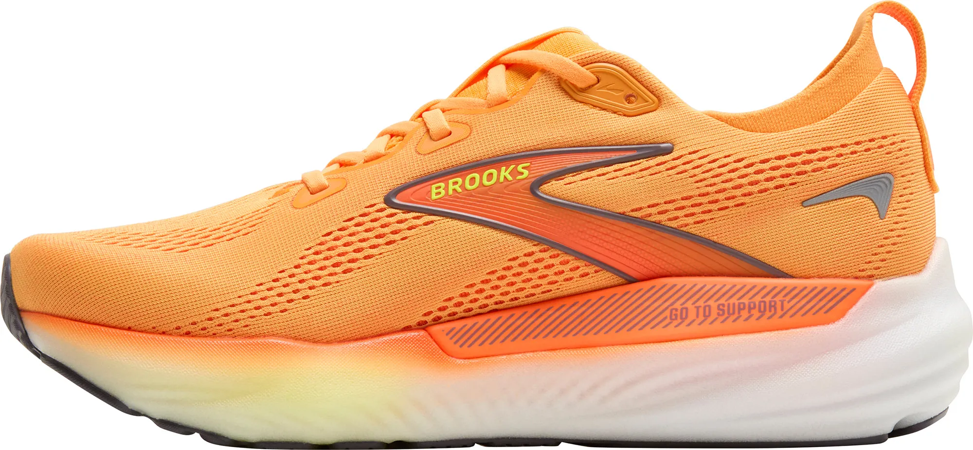 Brooks Glycerin GTS 22 Mens Running Shoes - Orange Modern Bold Leg Slim