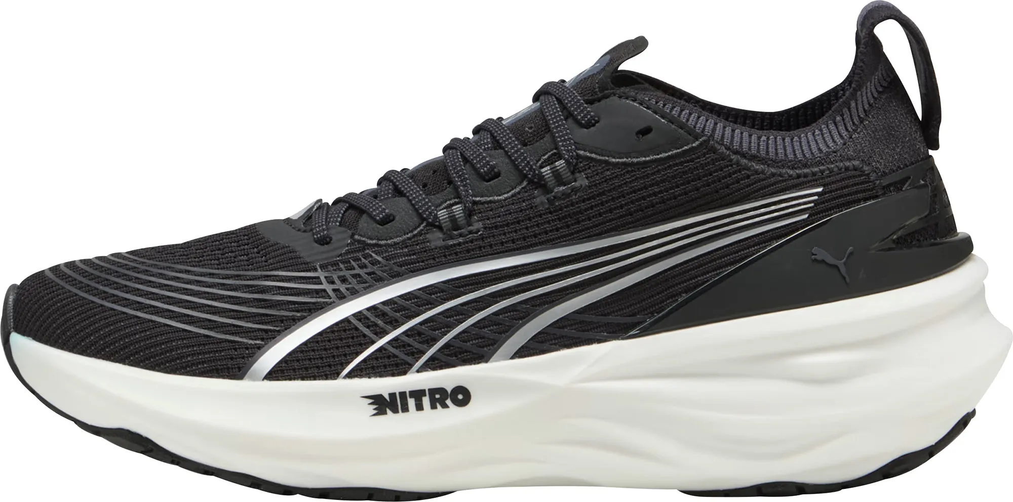 Puma ForeverRun Nitro 2 Mens Running Shoes - Black Fiber Mix Rich Glow