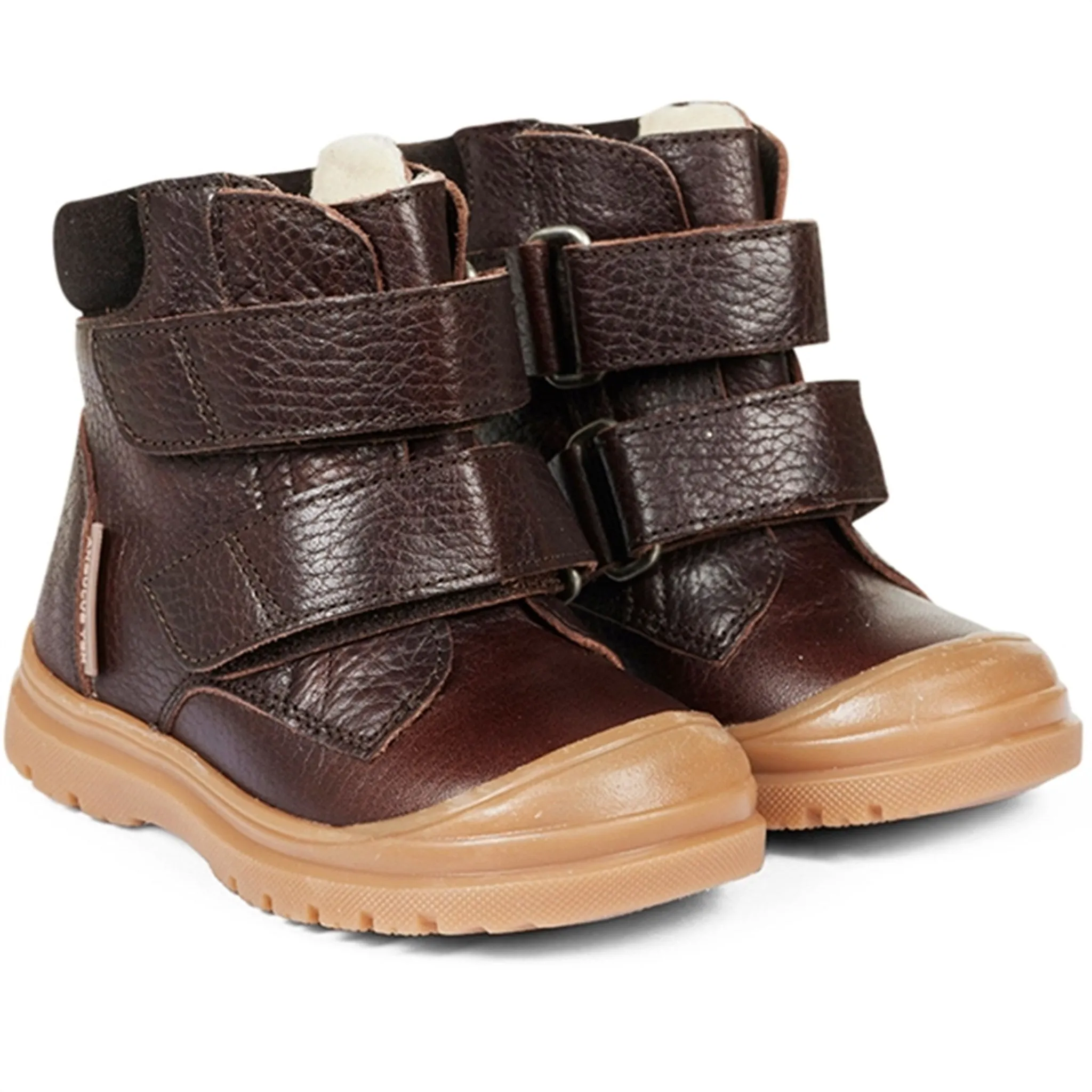 Snow Hiking Gear Angulus Starter Tex Boots With Velcro Dark Brown/Dark Brown