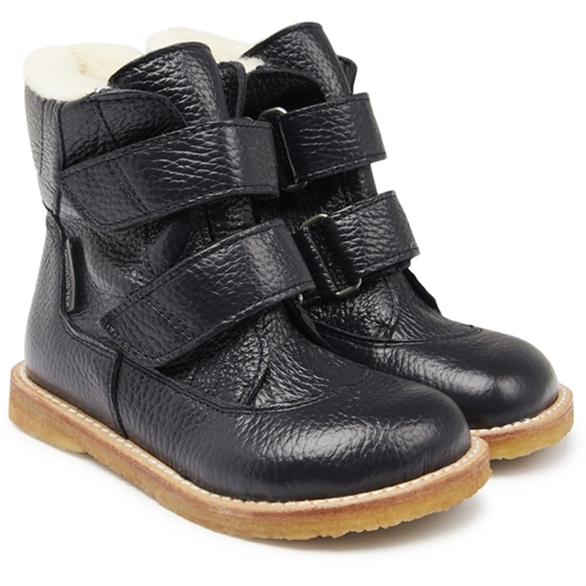 Angulus Tex-Boots With Velcro Navy Outdoor journey Snow Trekking Cold