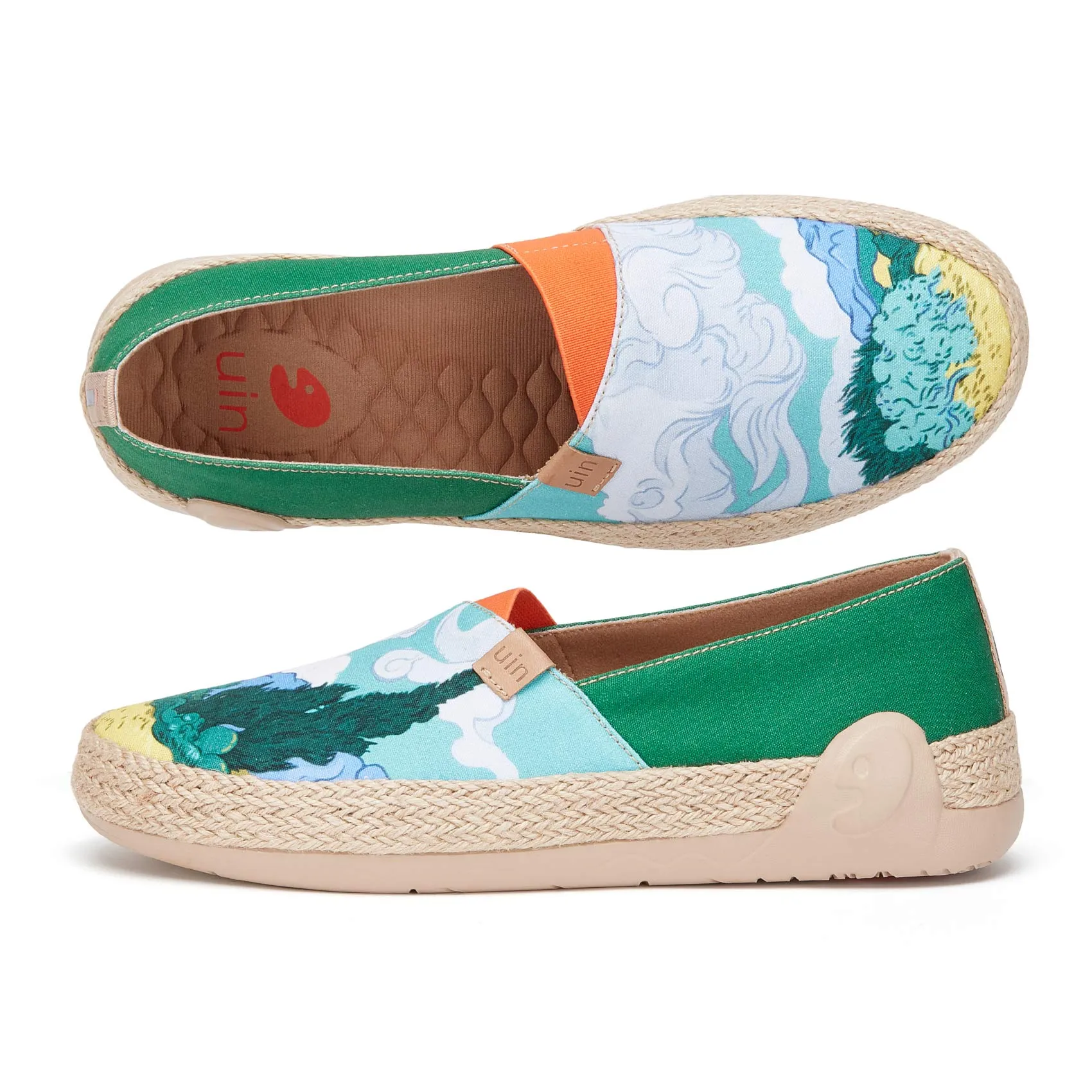 Van Gogh Wheatfield with Cypresses Marbella I Women Velcro Design