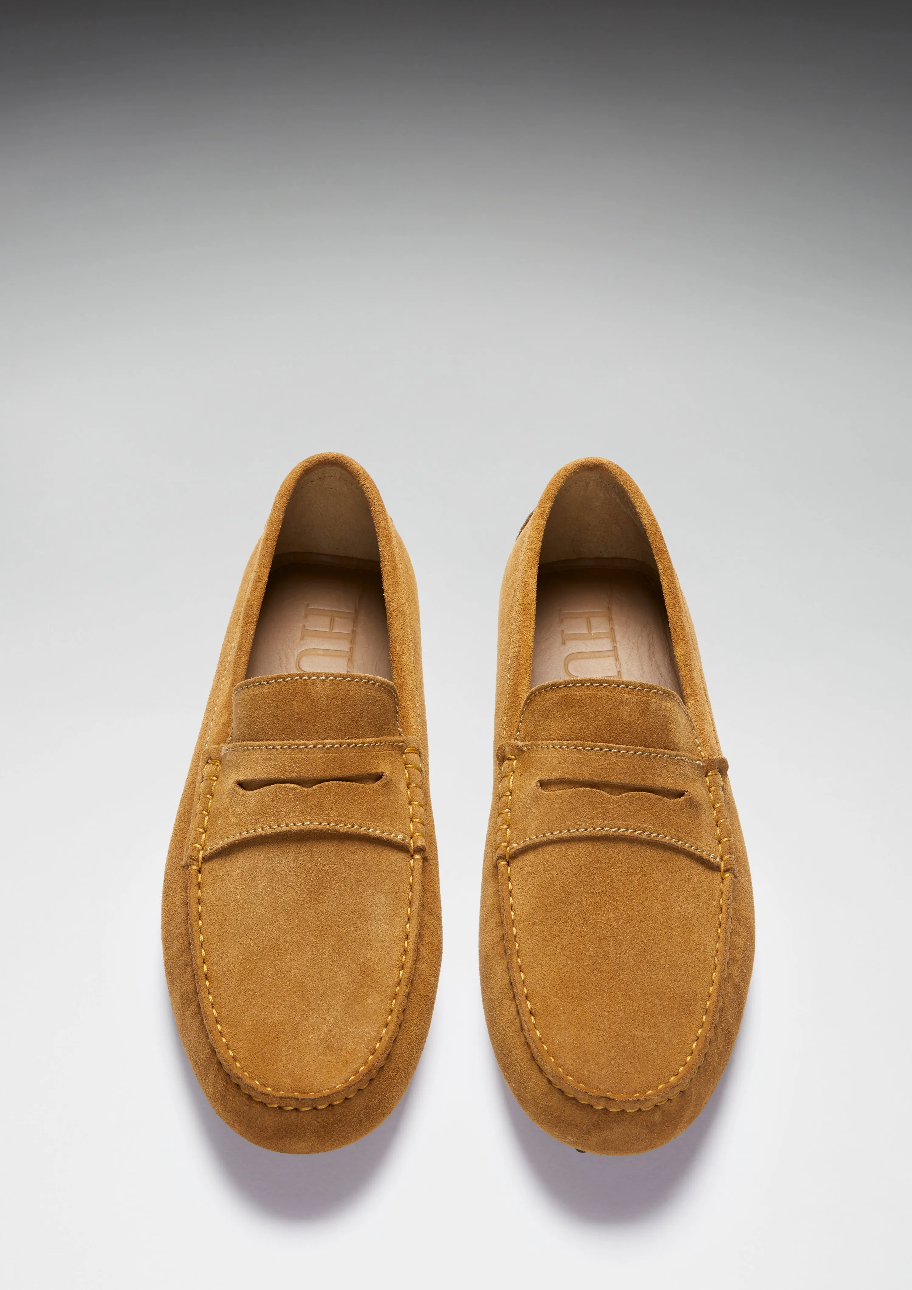 Penny Driving Loafers, tobacco suede Power Walk Soft Step