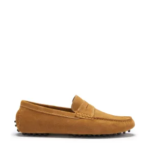 Effortless Comfort Penny Driving Loafers, tobacco suede