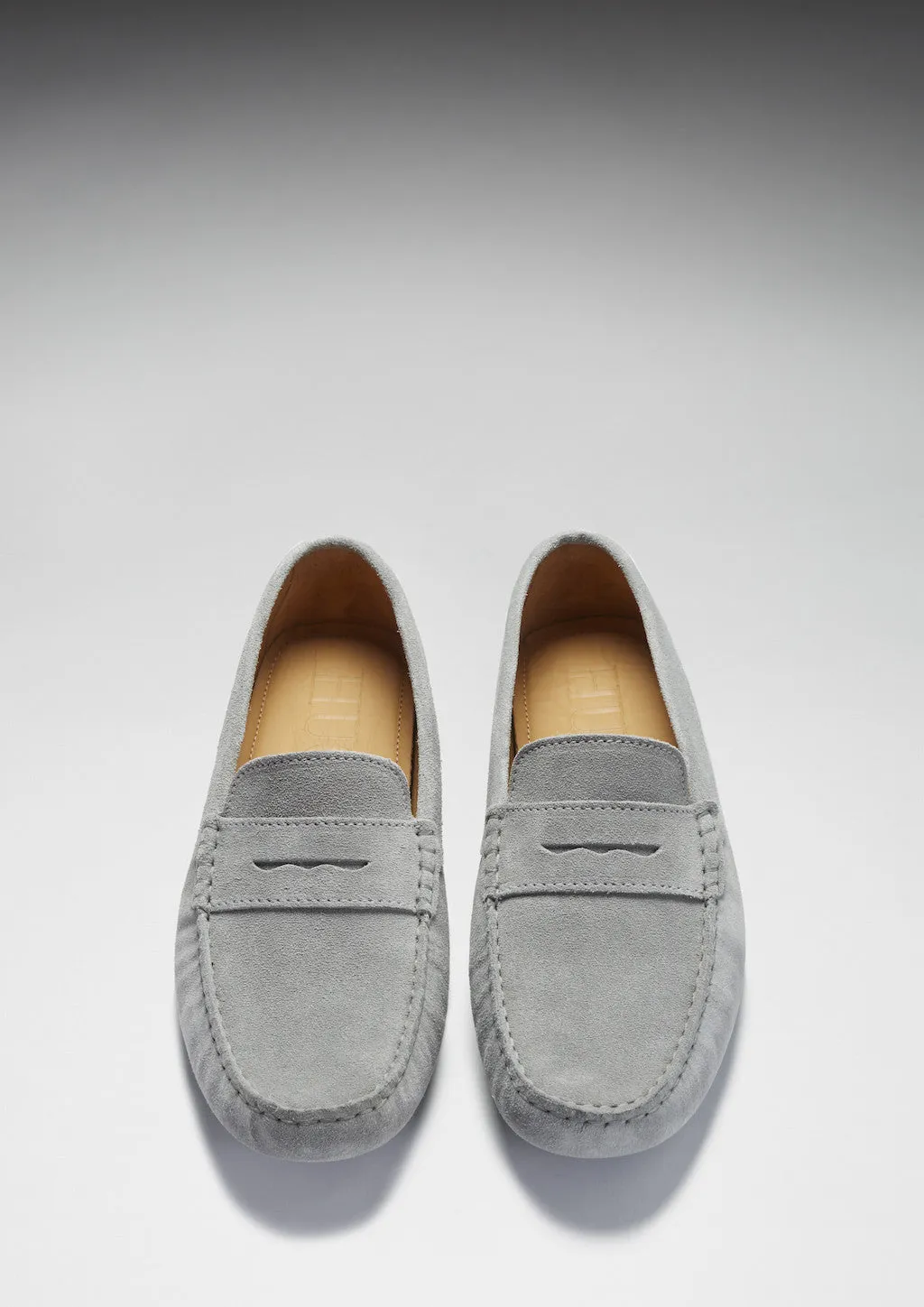 Cool Accent Light Guard Penny Driving Loafers, dove grey suede