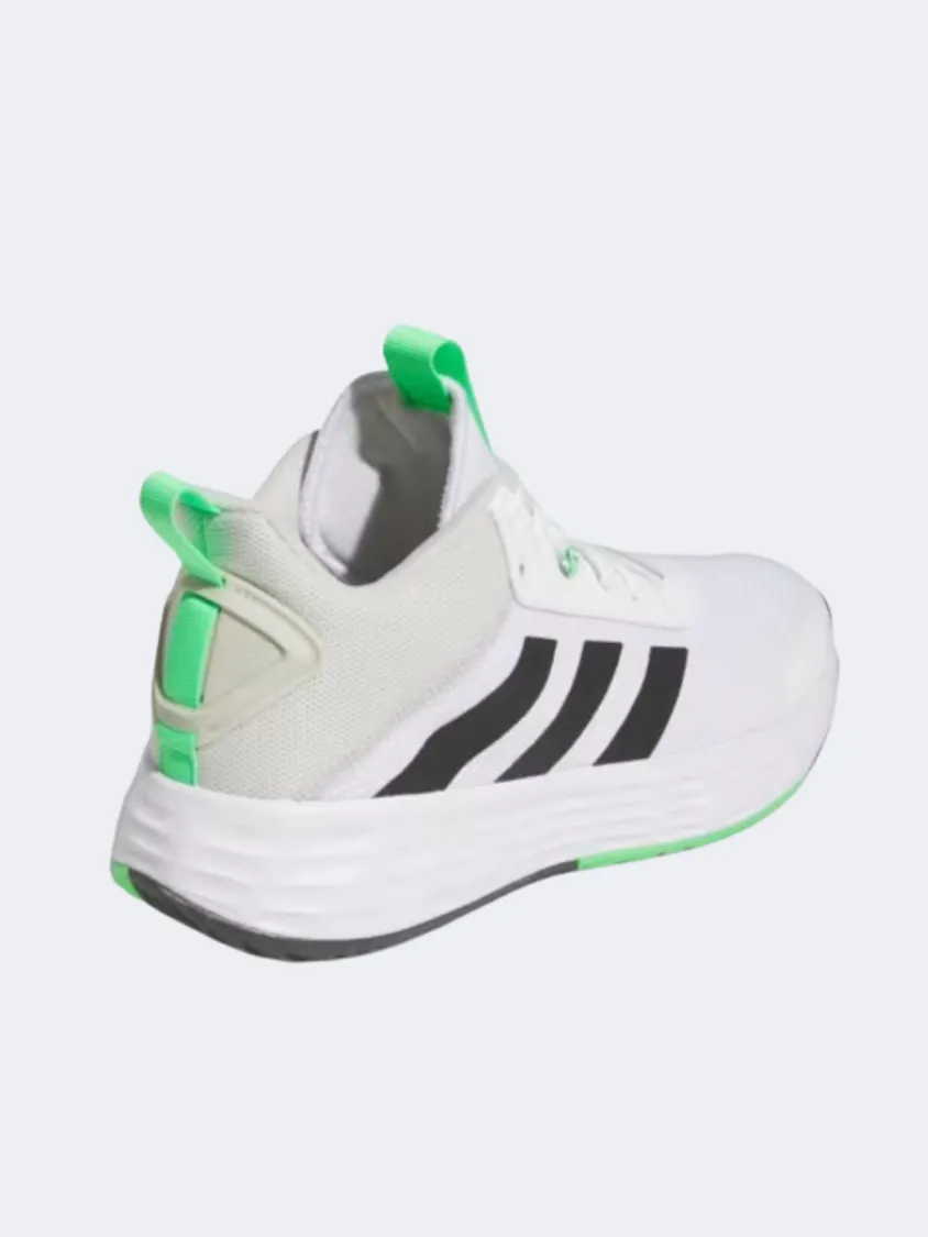 Adidas Own The Game 2 Men Basketball Shoes White/Black/Green Blown Rubber Pro Agility Jump