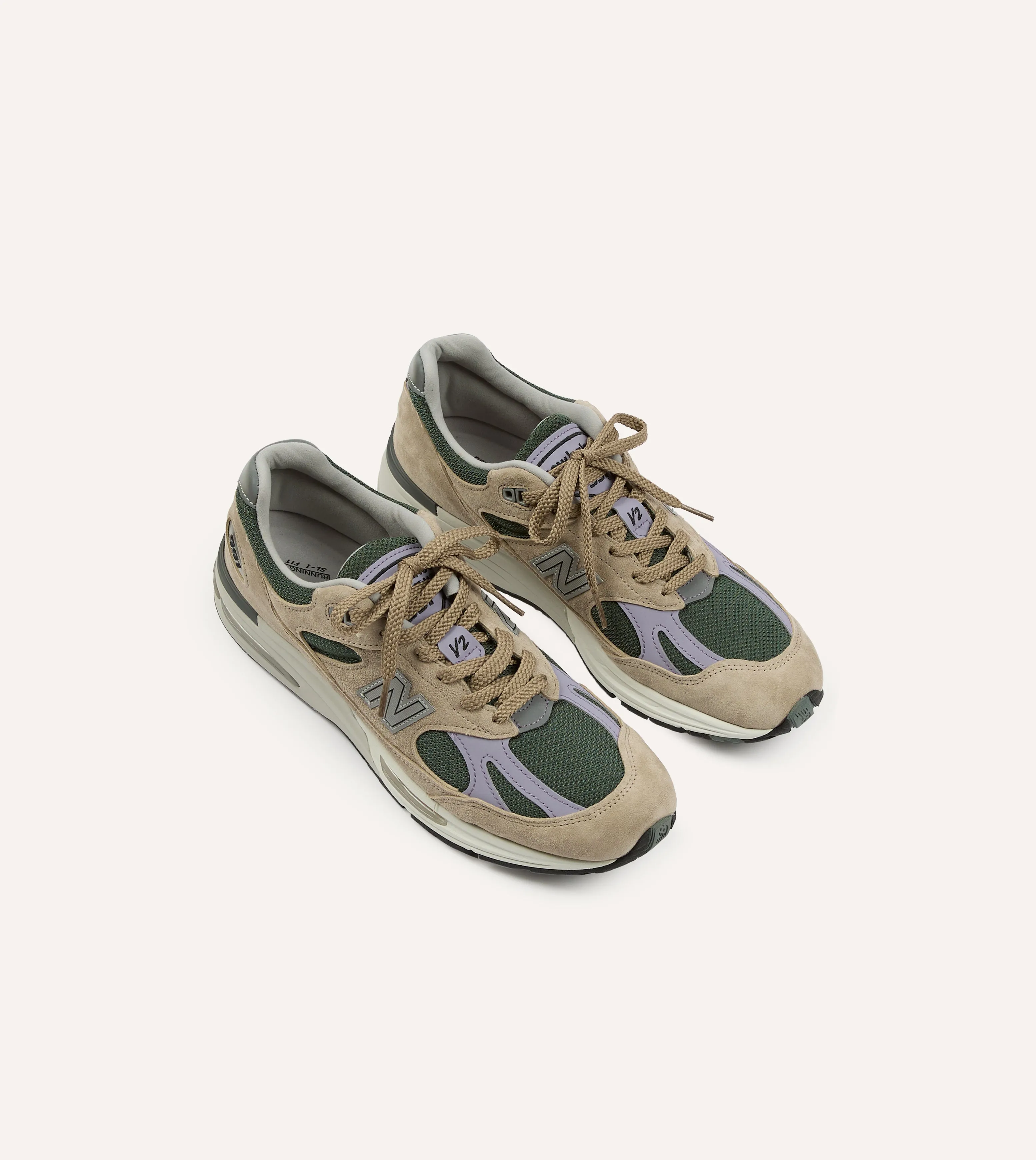 Club Edge New Balance Tan 'Essentially Offbeat' Made in UK 991v2 Trainers