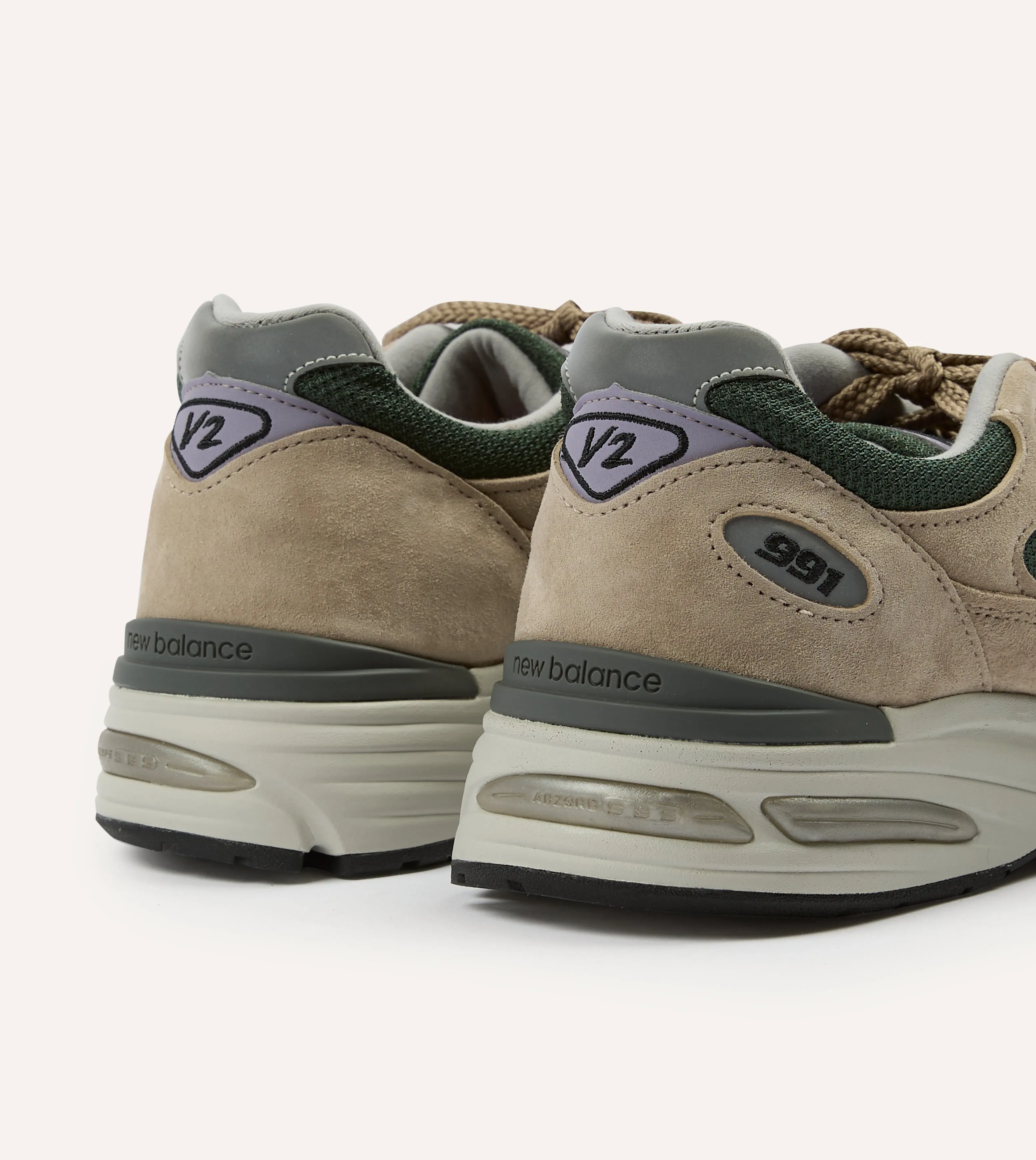 Hill Tough Active Day New Balance Tan 'Essentially Offbeat' Made in UK 991v2 Trainers