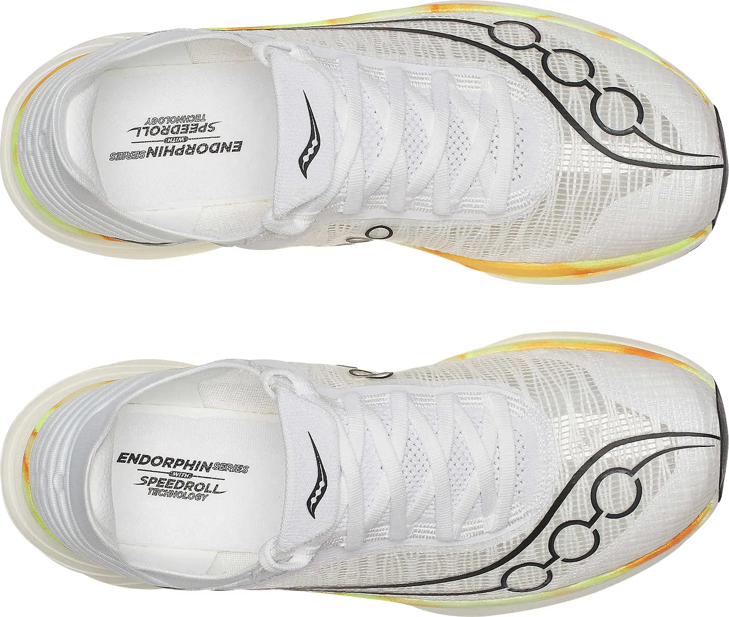 Sweat Resistant Indoor Fitness Mesh Saucony Endorphin Elite 2 Running Shoes - White