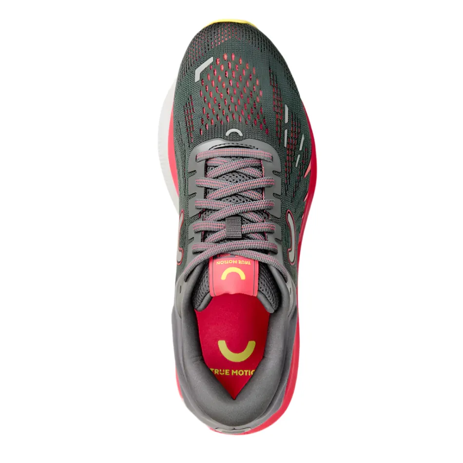 replaceable insole shoes bright - colors Truemotion Women's U-TECH Aion 3 Running Shoes in Castlerock/Rouge Red/Lemon Verbena AW25