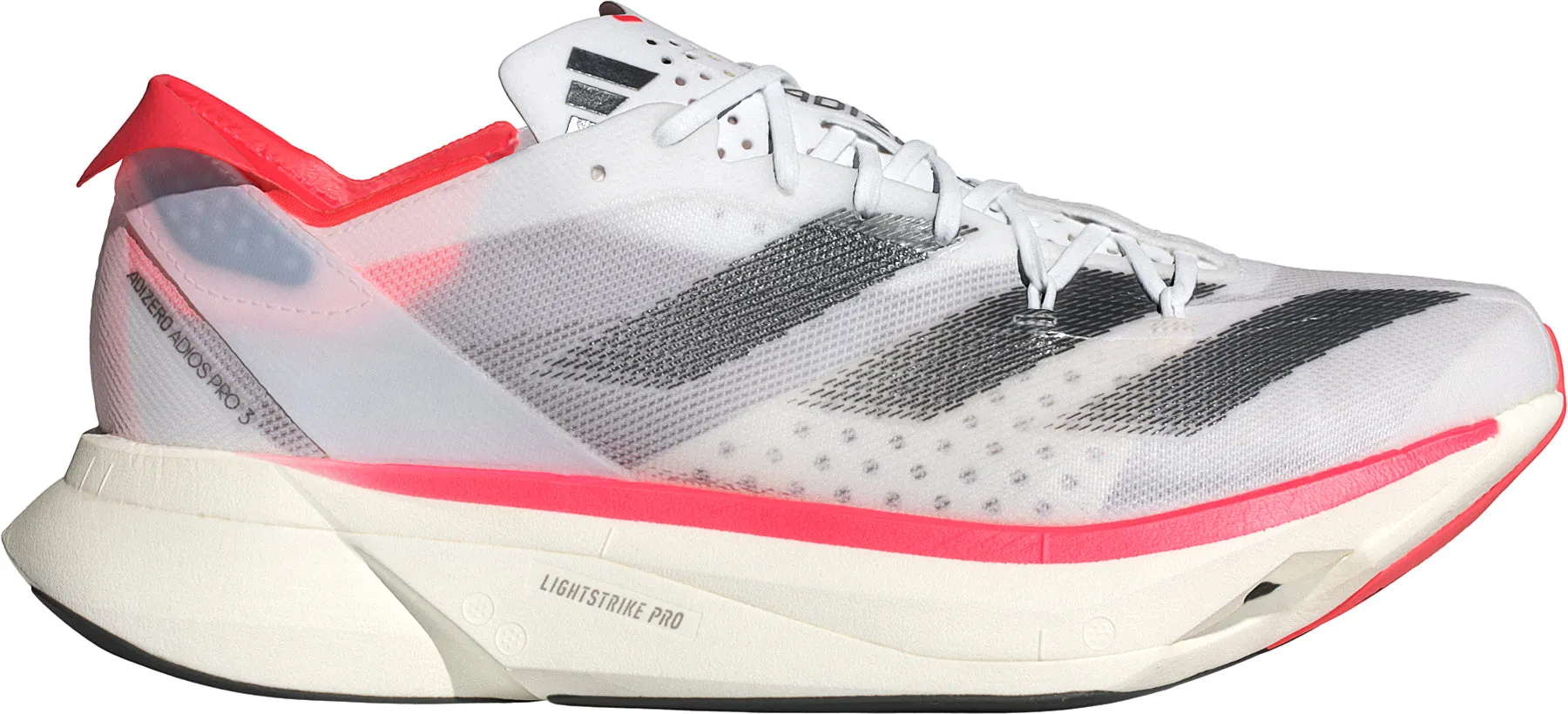Leather Touch adidas Adizero Adios Pro 3 Running Shoes - White