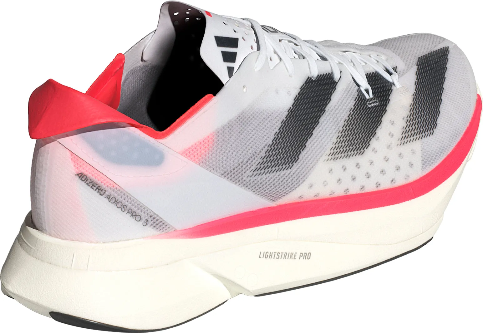 adidas Adizero Adios Pro 3 Running Shoes - White Block Walk Breathable Daily Walk