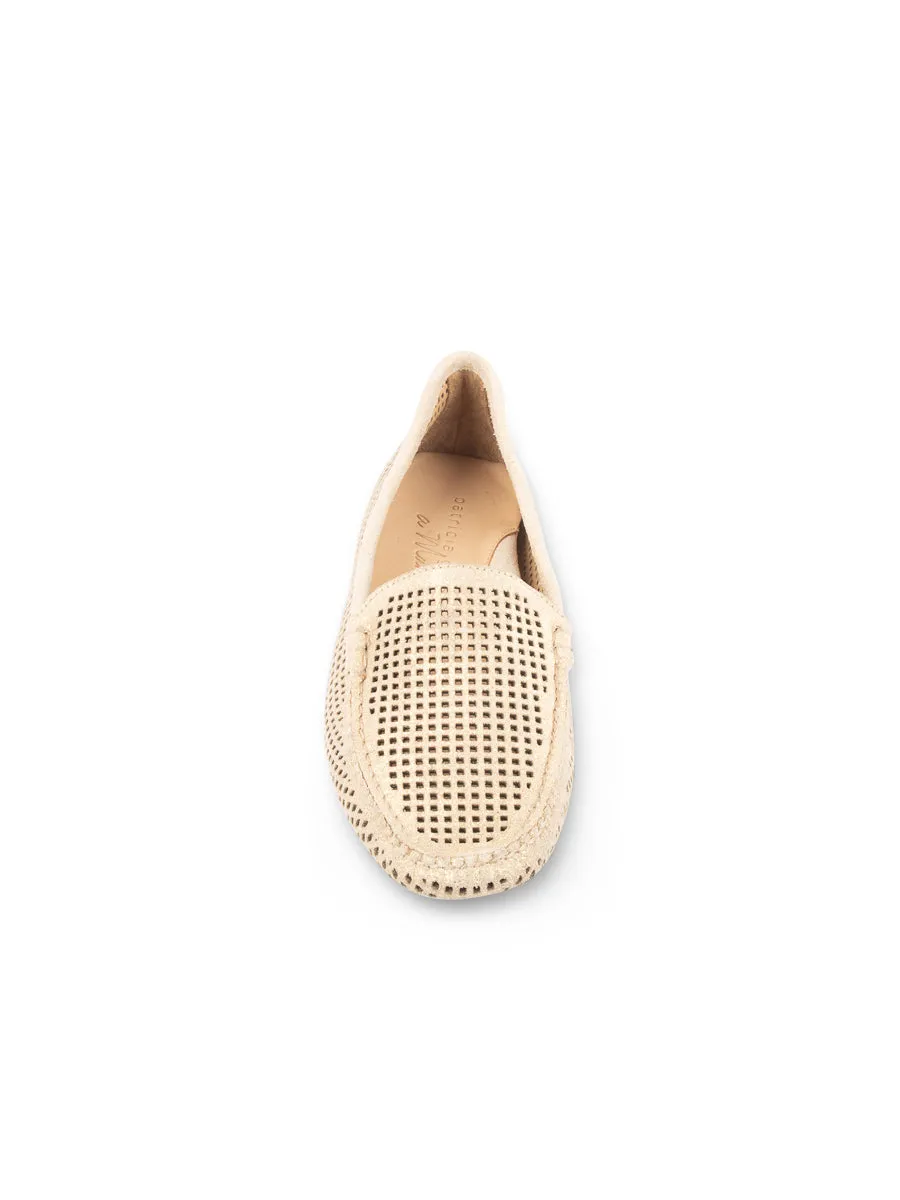 Barrie Perforated Driving Moccasin Black Edge
