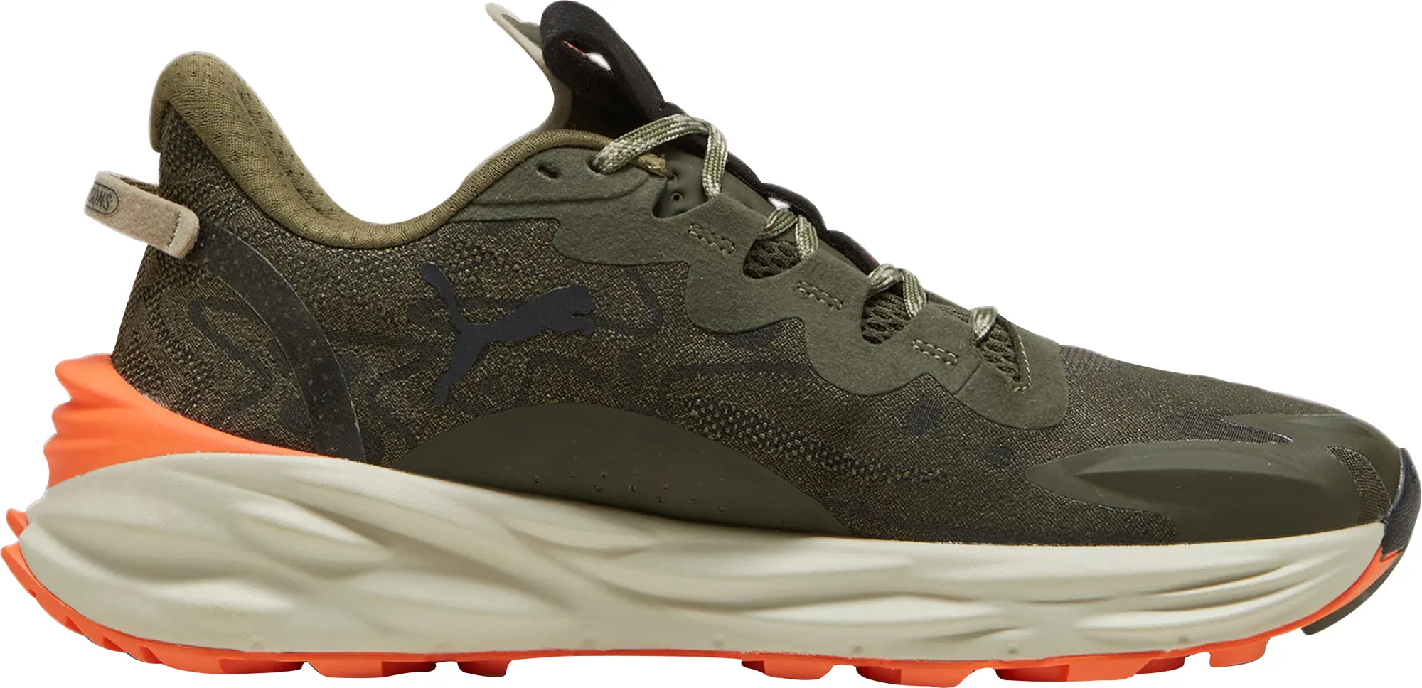 Quick Fit Ankle wrap Puma Fast-Trac Nitro 3 Mens Trail Running Shoes - Green