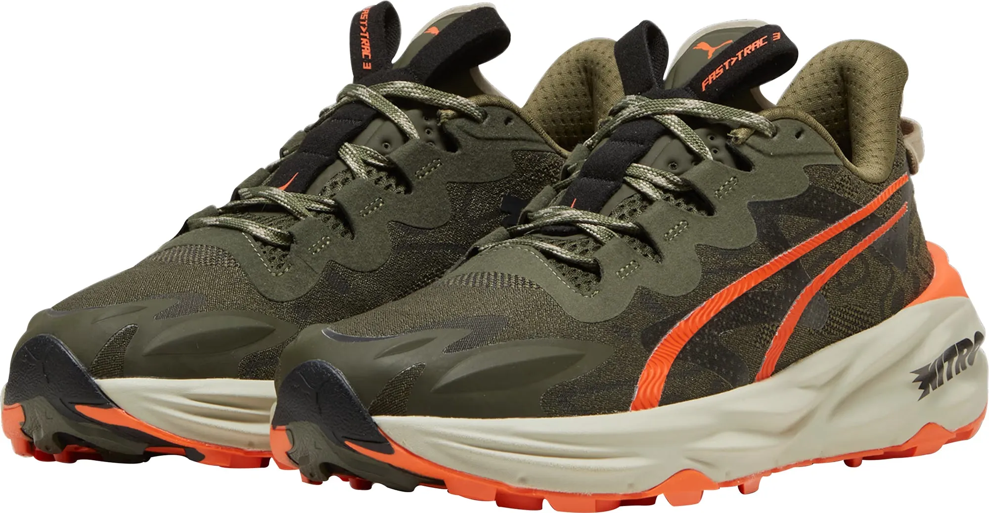 Puma Fast-Trac Nitro 3 Mens Trail Running Shoes - Green Modern Edge
