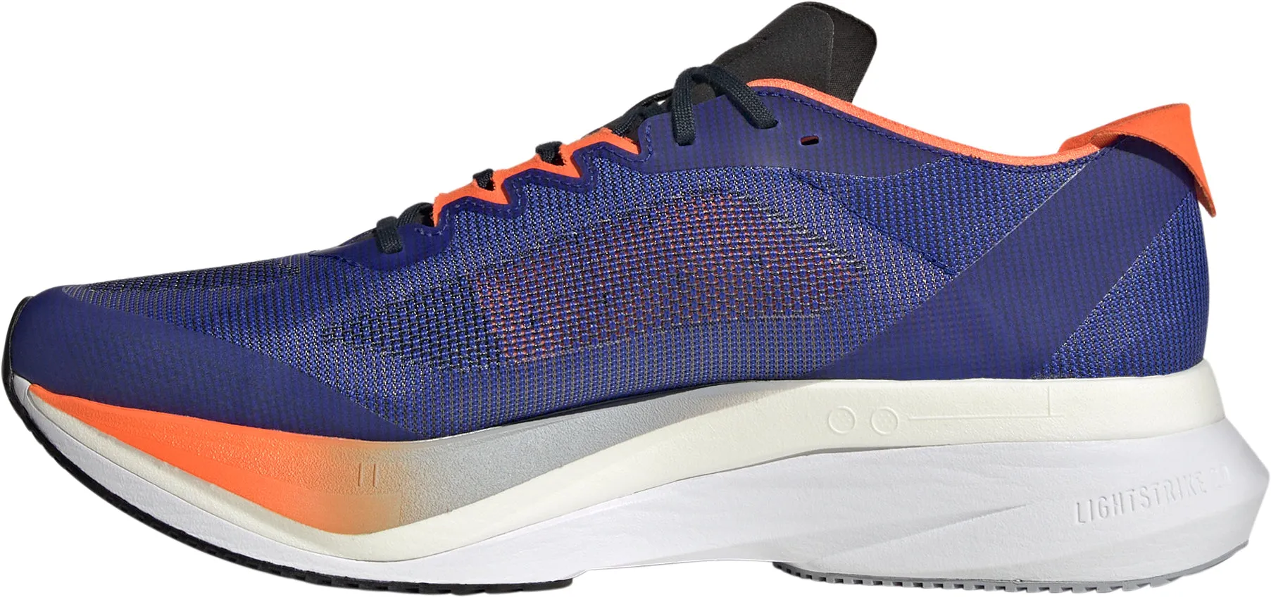 adidas Adizero Boston 12 Mens Running Shoes - Blue Storm Proof Ultra Light Airport Travel