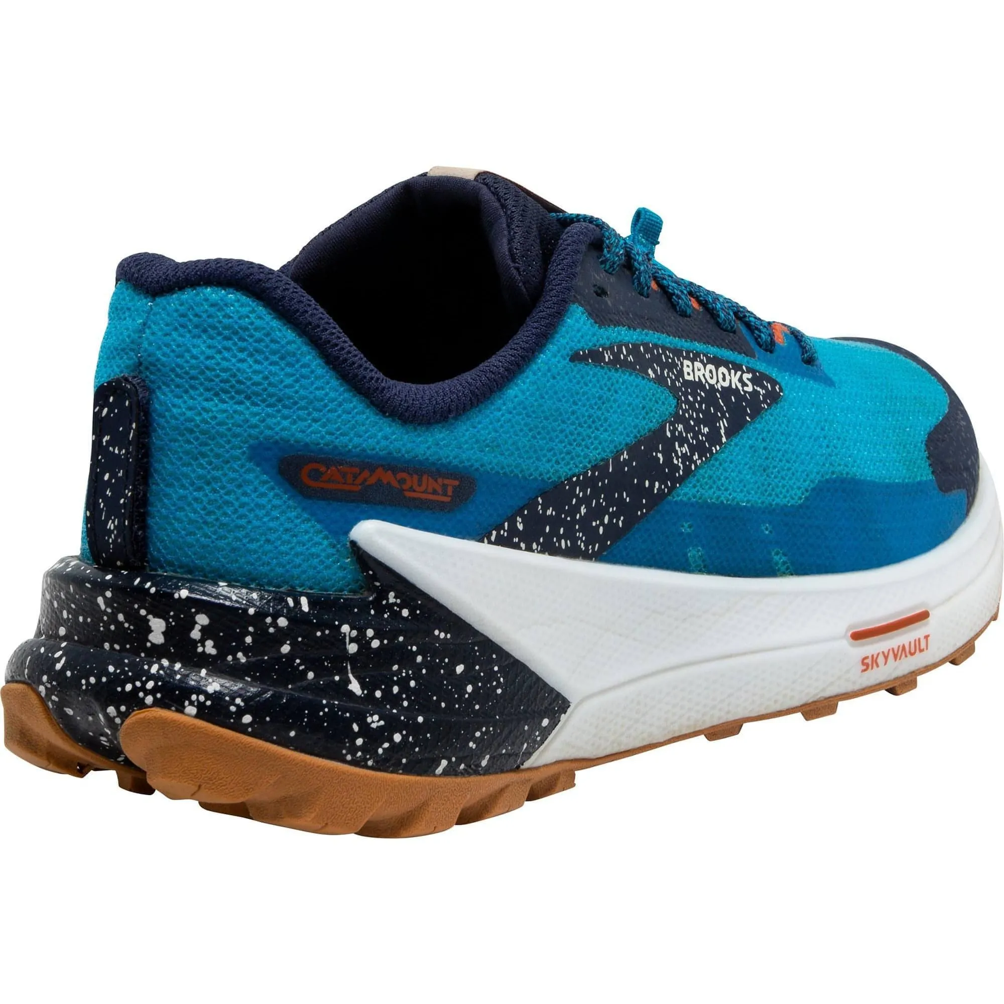 Narrow Fit Stretch Fabric Work Commute Brooks Catamount 2 Mens Trail Running Shoes - Blue