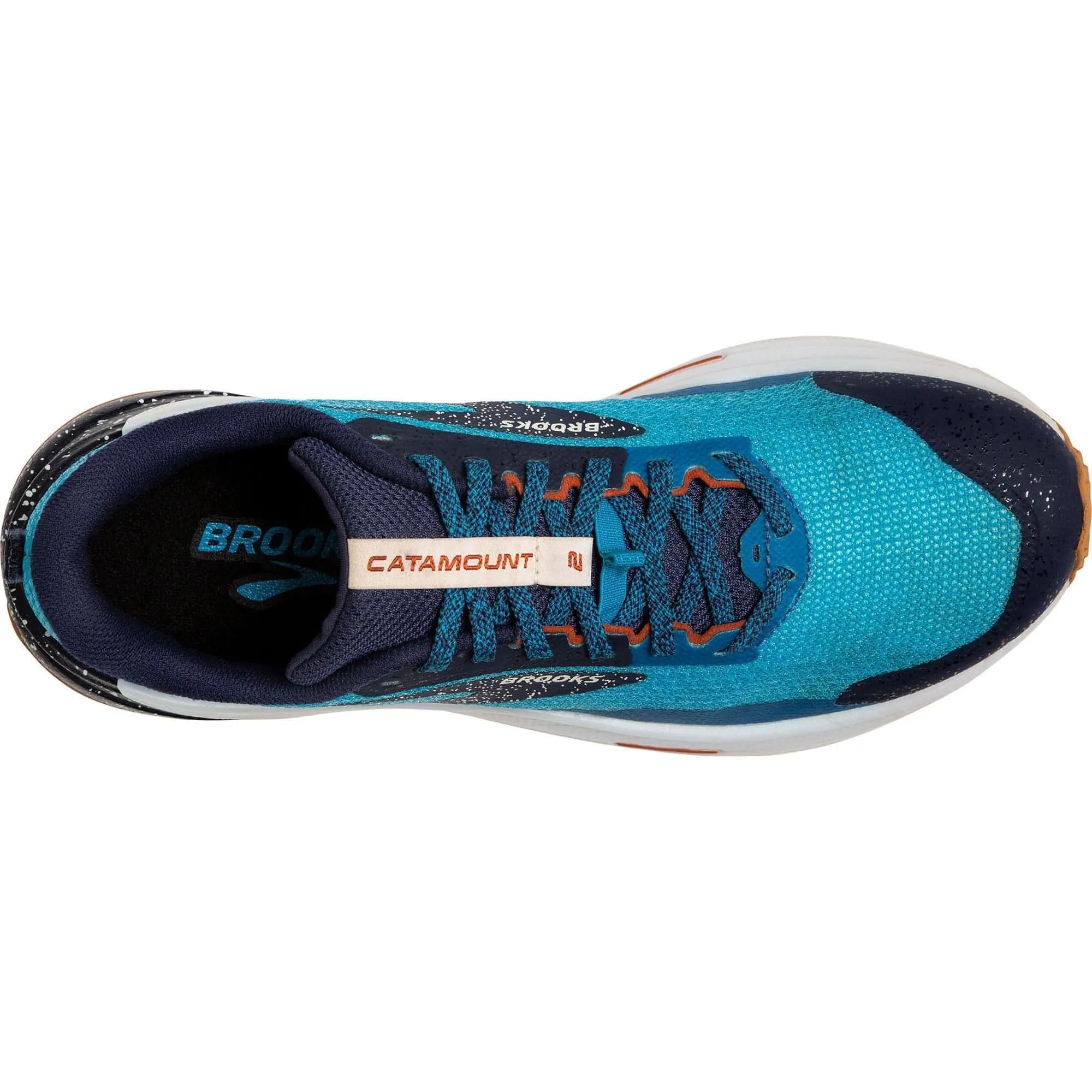 Snow Grip Brooks Catamount 2 Mens Trail Running Shoes - Blue