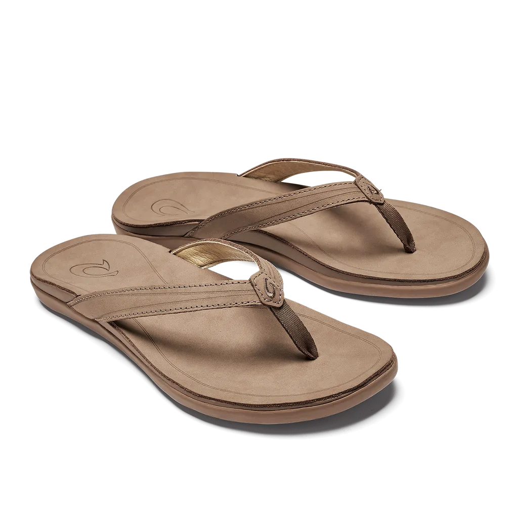 OluKai 'Aukai Women's Leather Sandal Love Path Air Dry